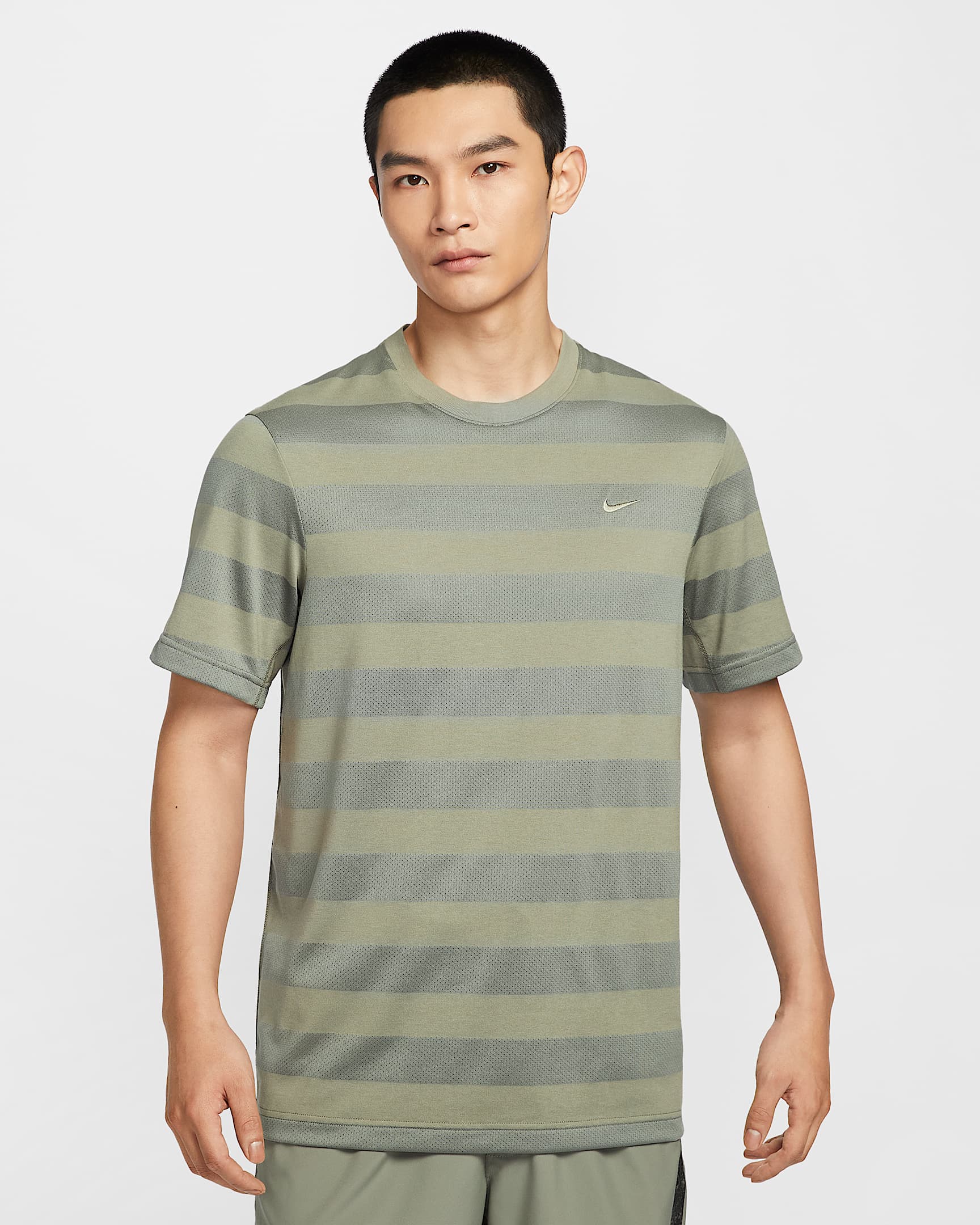 Nike Primary Men's Dri-FIT Short-Sleeve Fitness Top - Light Army/Light Army