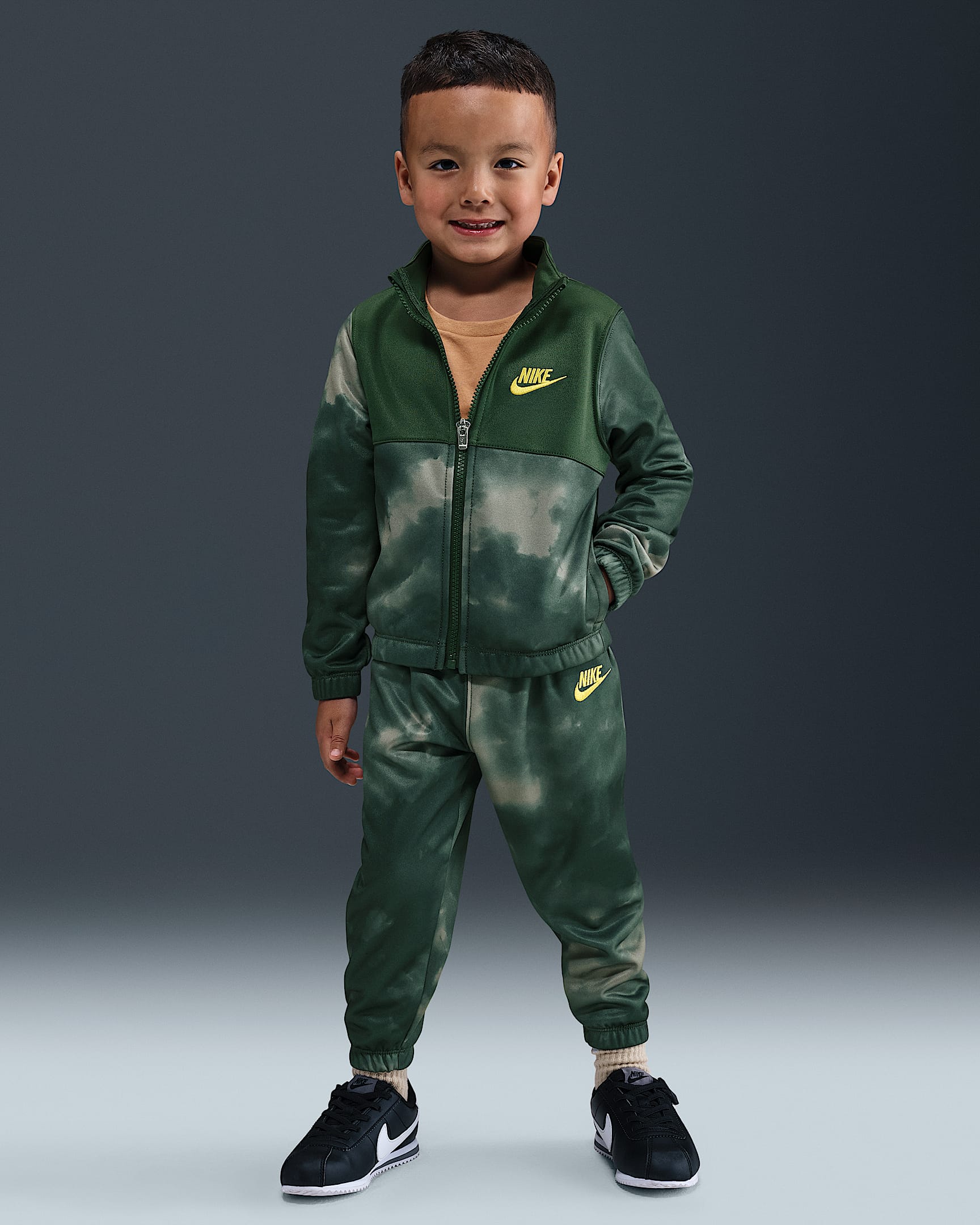 Nike Sportswear Dri-FIT Toddler Futura Storm Printed 2-Piece Propus Set - Fir