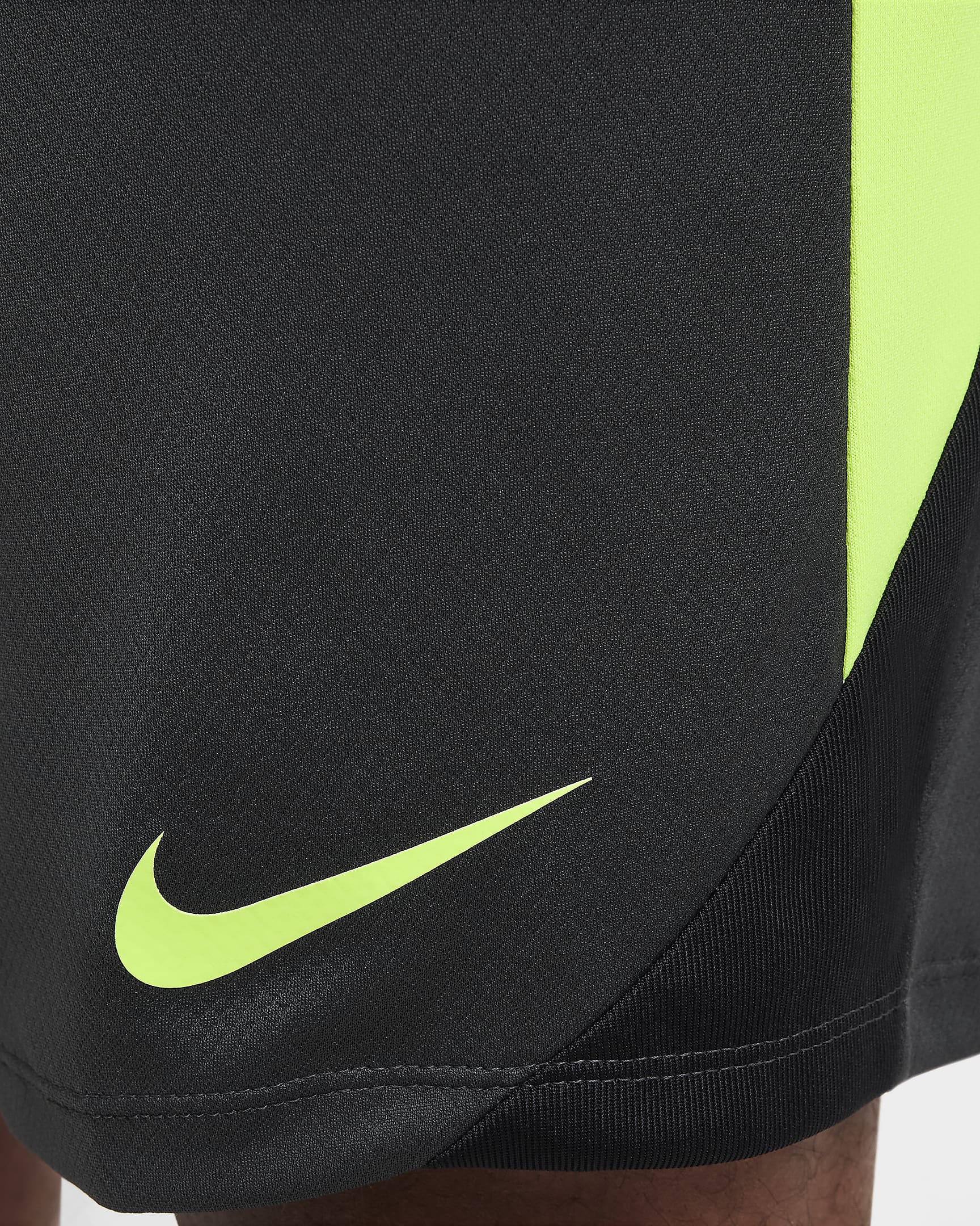 Nike Strike Dri-FIT-fodboldshorts til mænd - Anthracite/Volt/sort/Volt