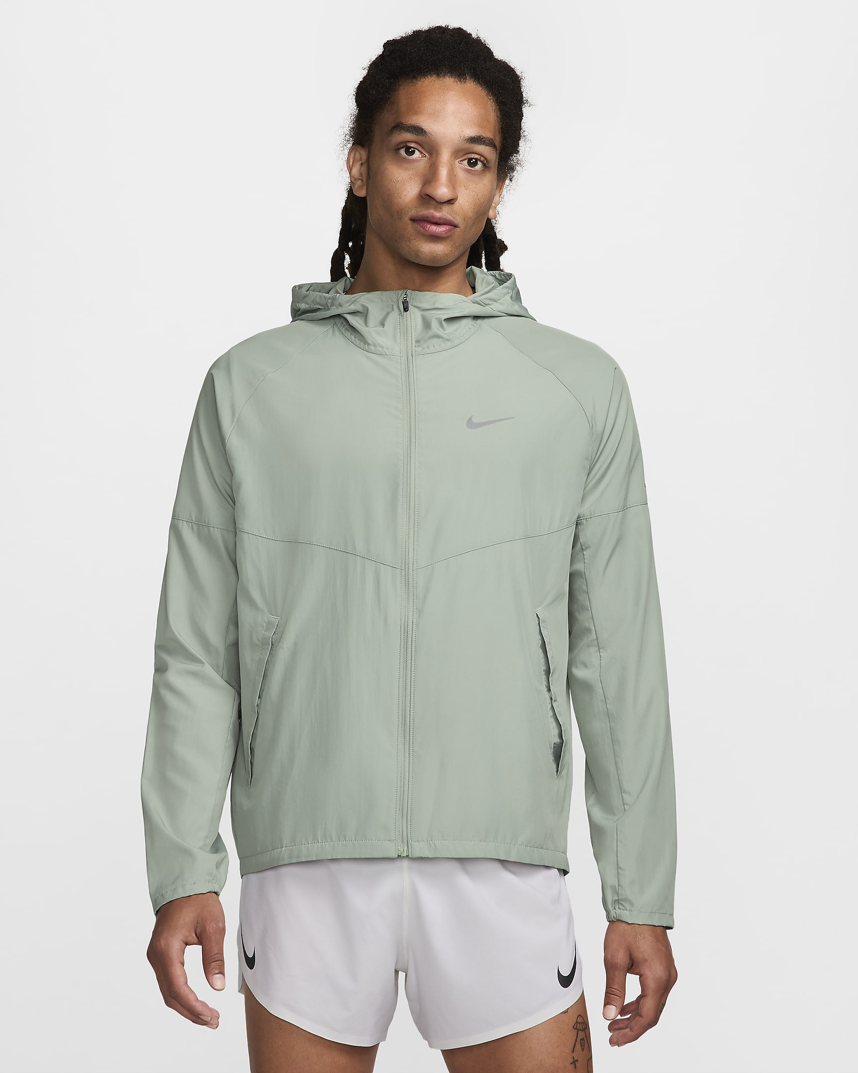 Chamarra de correr Repel para hombre Nike Miler - Horizonte jade/Horizonte jade