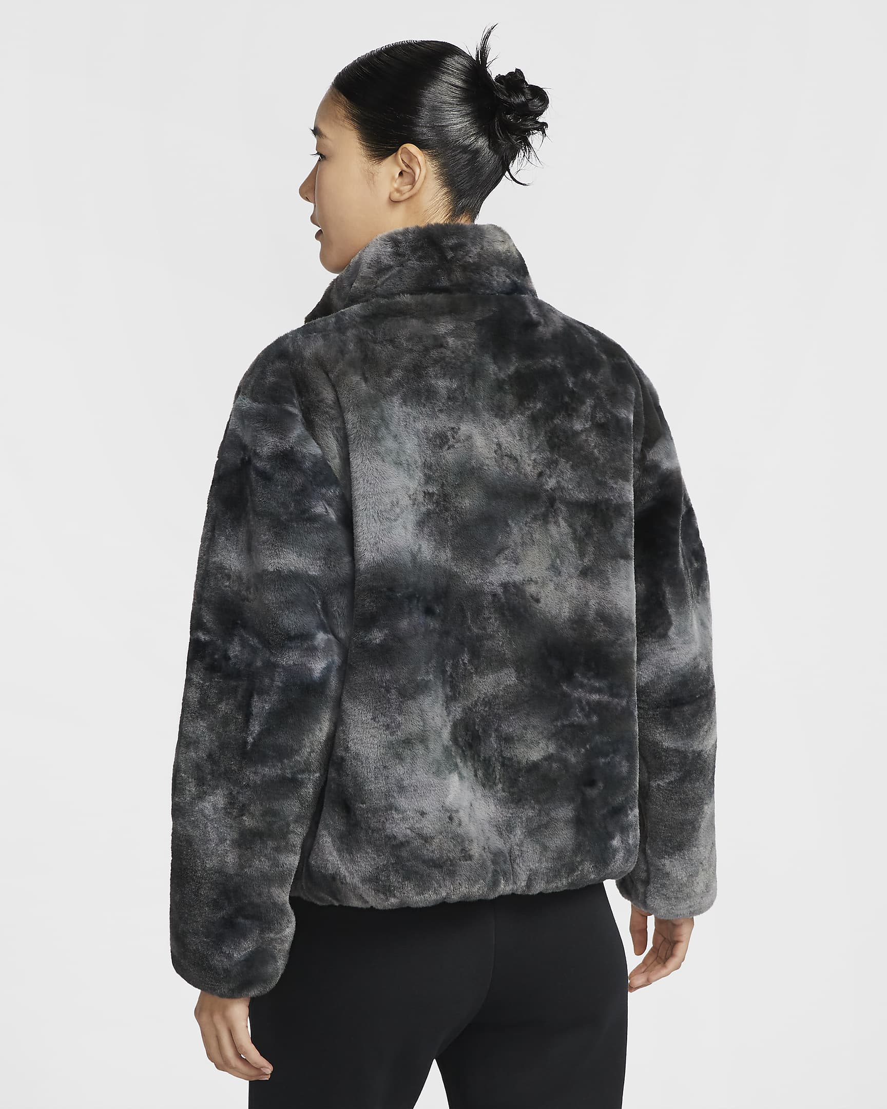 sportswear faux fur jacket