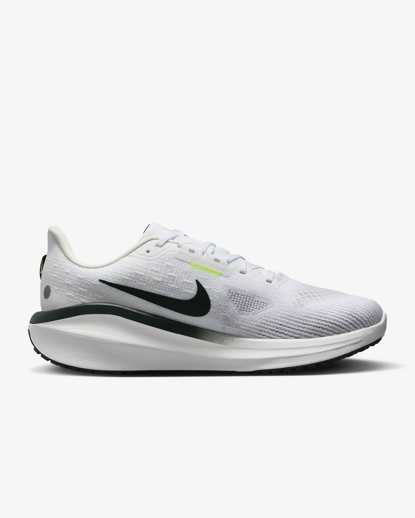 Tenis de correr en carretera para hombre Nike Vomero 17 - Blanco/Vela/Volt/Verde pro