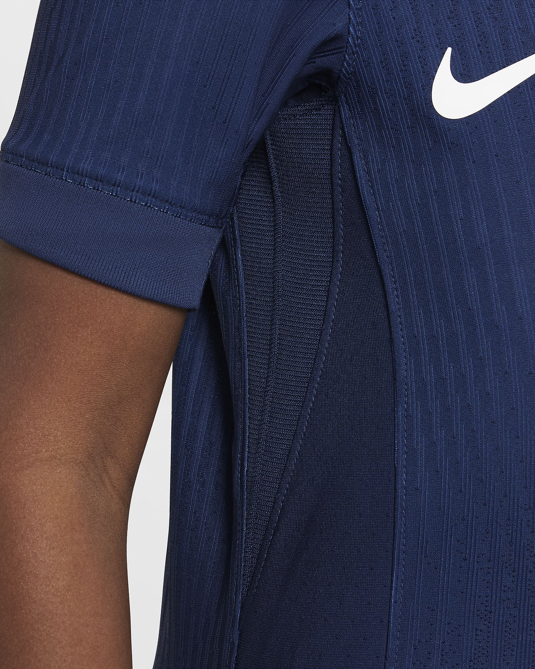 Koszulka piłkarska dla dużych dzieci Nike Dri-FIT ADV Paris Saint-Germain Match 2024/25 (wersja domowa) - Midnight Navy/Midnight Navy/Biel