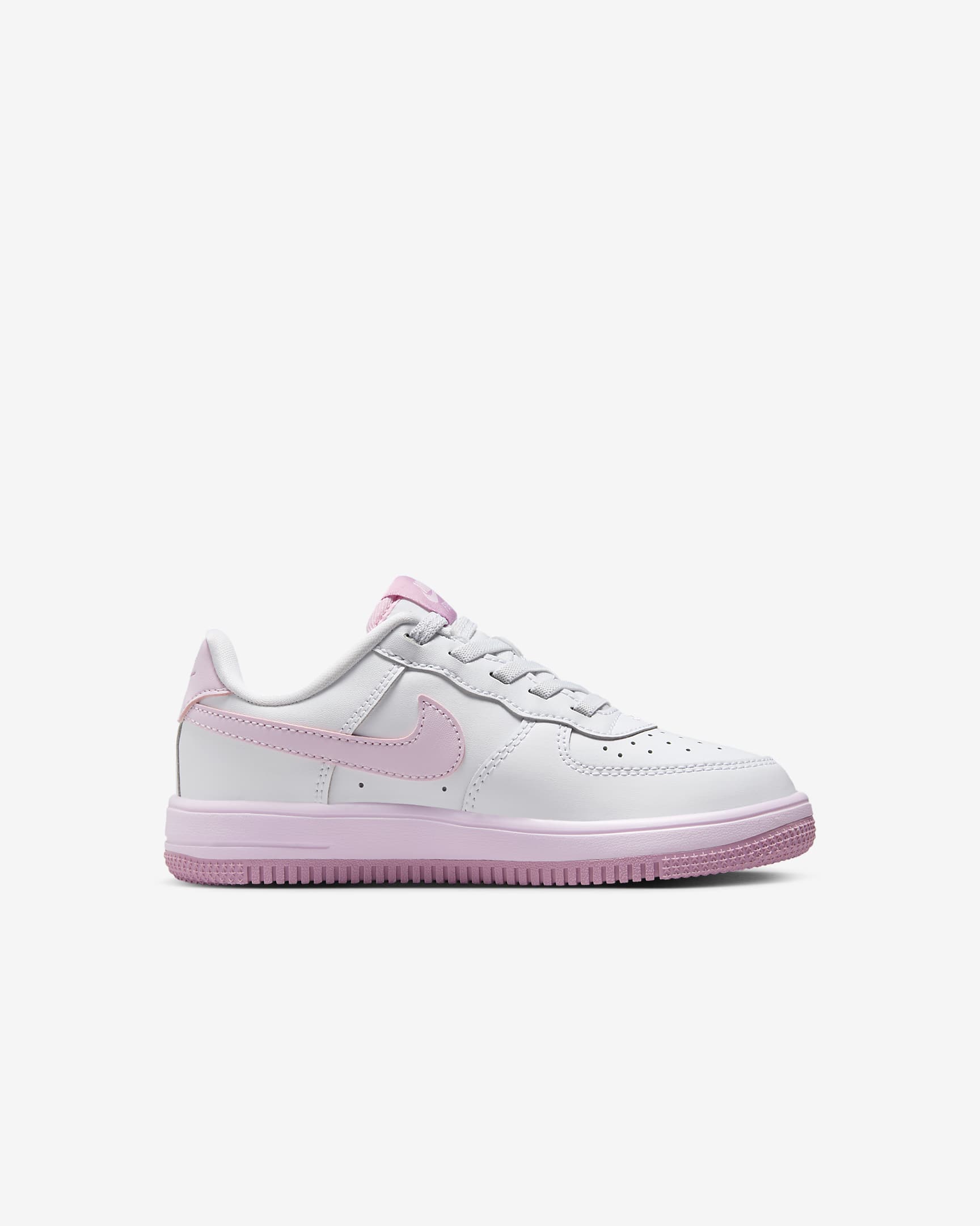 รองเท้าเด็กเล็ก Nike Force 1 Low EasyOn - ขาว/Elemental Pink/Pink Foam/Pink Foam