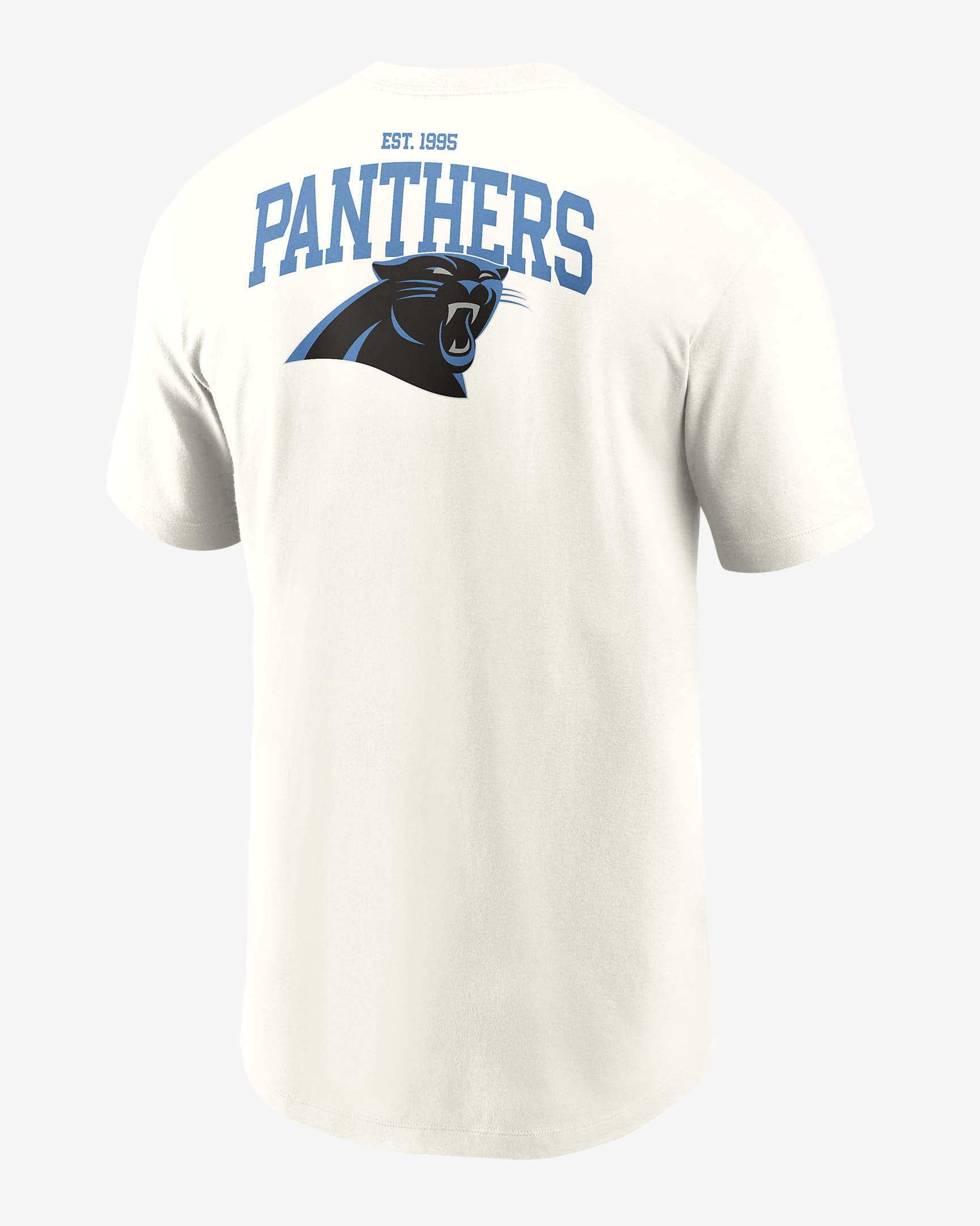 Carolina Panthers Blitz Essential Men's Nike NFL T-Shirt - Cream