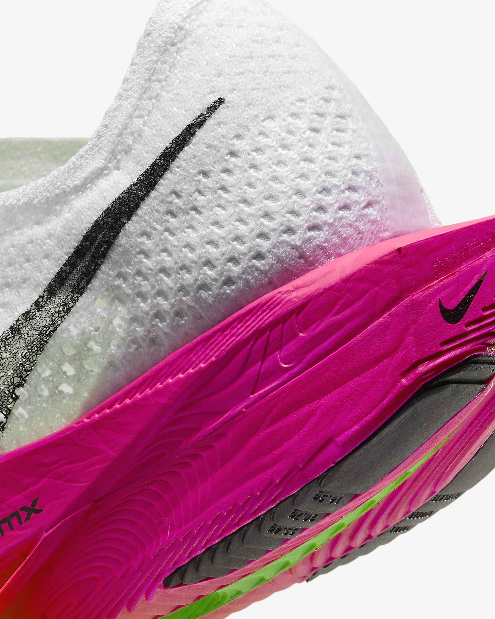 Tenis de carrera en carretera para mujer Nike Vaporfly 3 - Blanco/Carmesí brillante/Rosa feroz/Negro