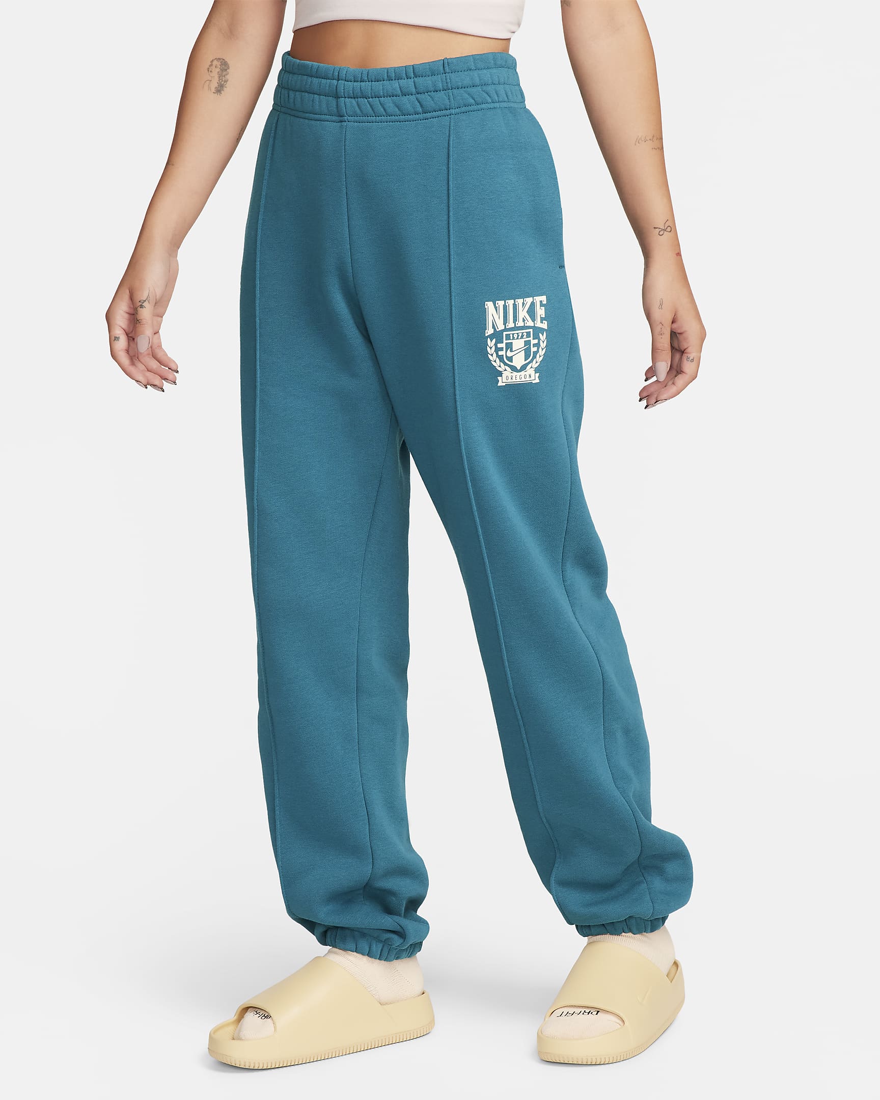 Pantalon de jogging en tissu Fleece Nike Sportswear pour femme - Geode Teal