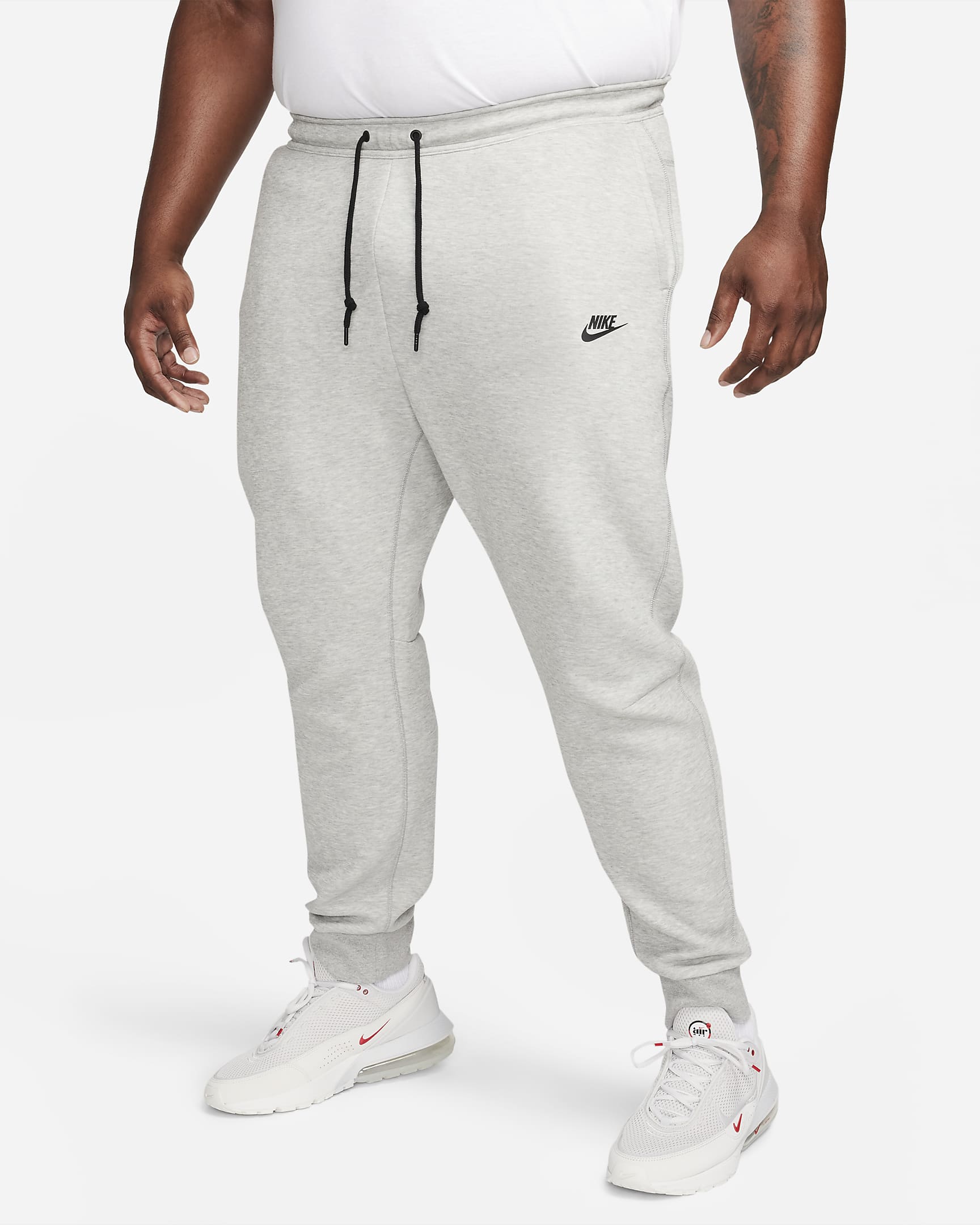 Calças desportivas Nike Sportswear Tech Fleece para homem - Cinzento Heather escuro/Preto