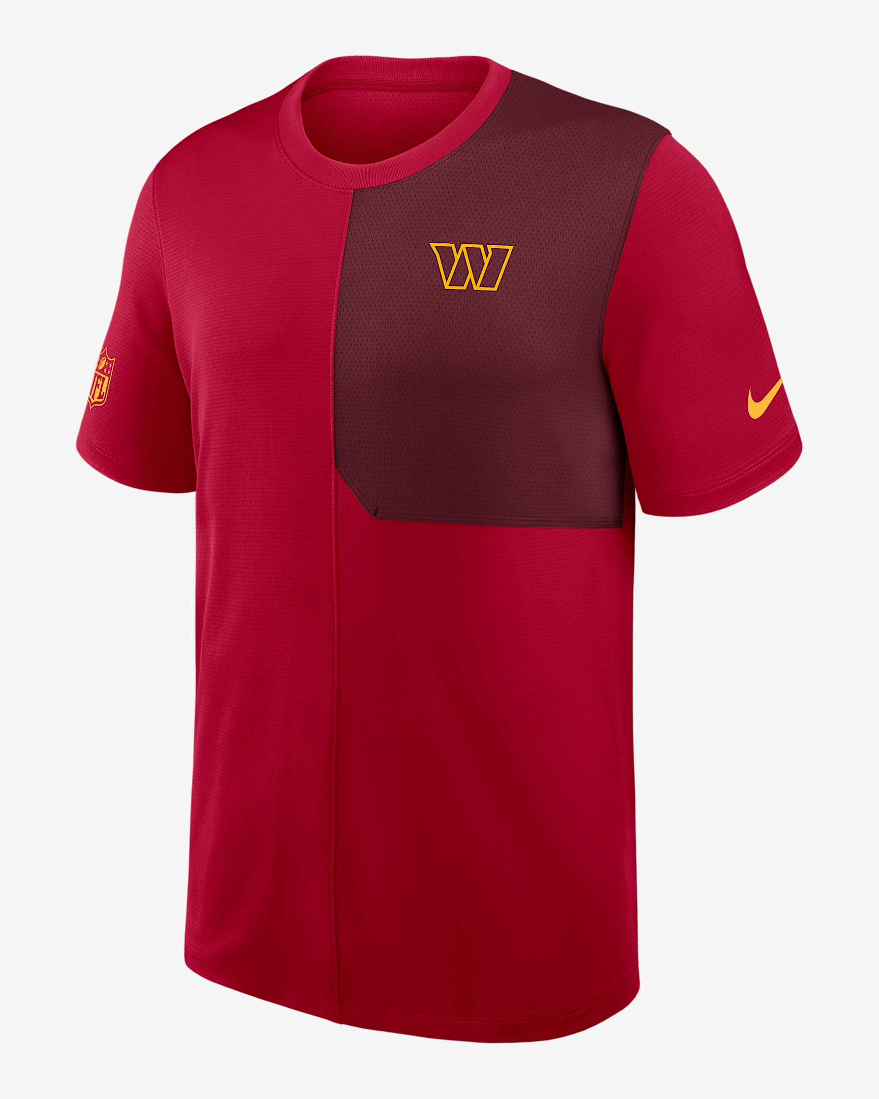 Playera Nike Dri-FIT NFL para hombre Washington Commanders Sideline Coach - Rojo