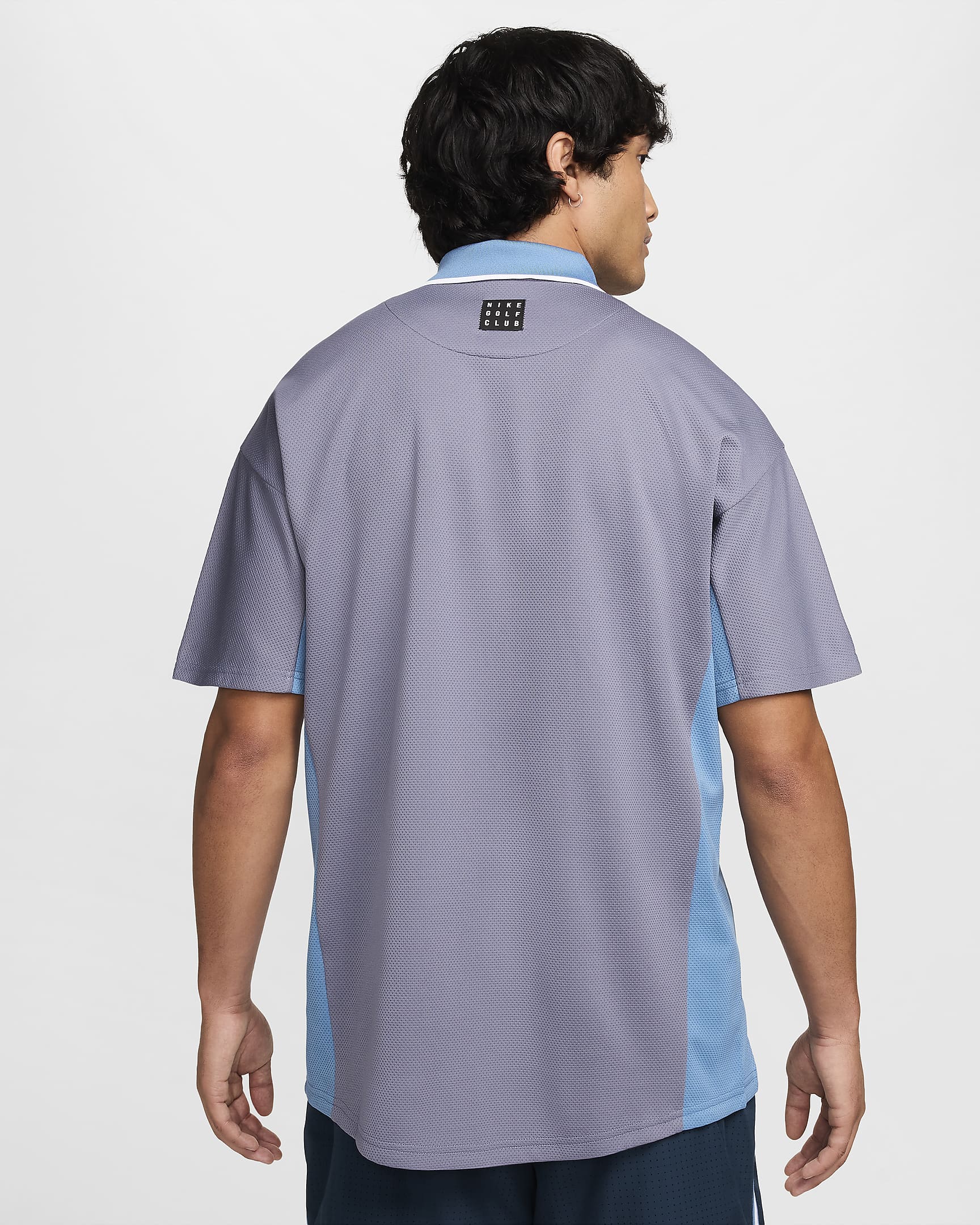 Nike Golf Club Dri-FIT galléros férfi golfpóló - Armory Navy/Light Carbon/Aegean Storm/Fehér