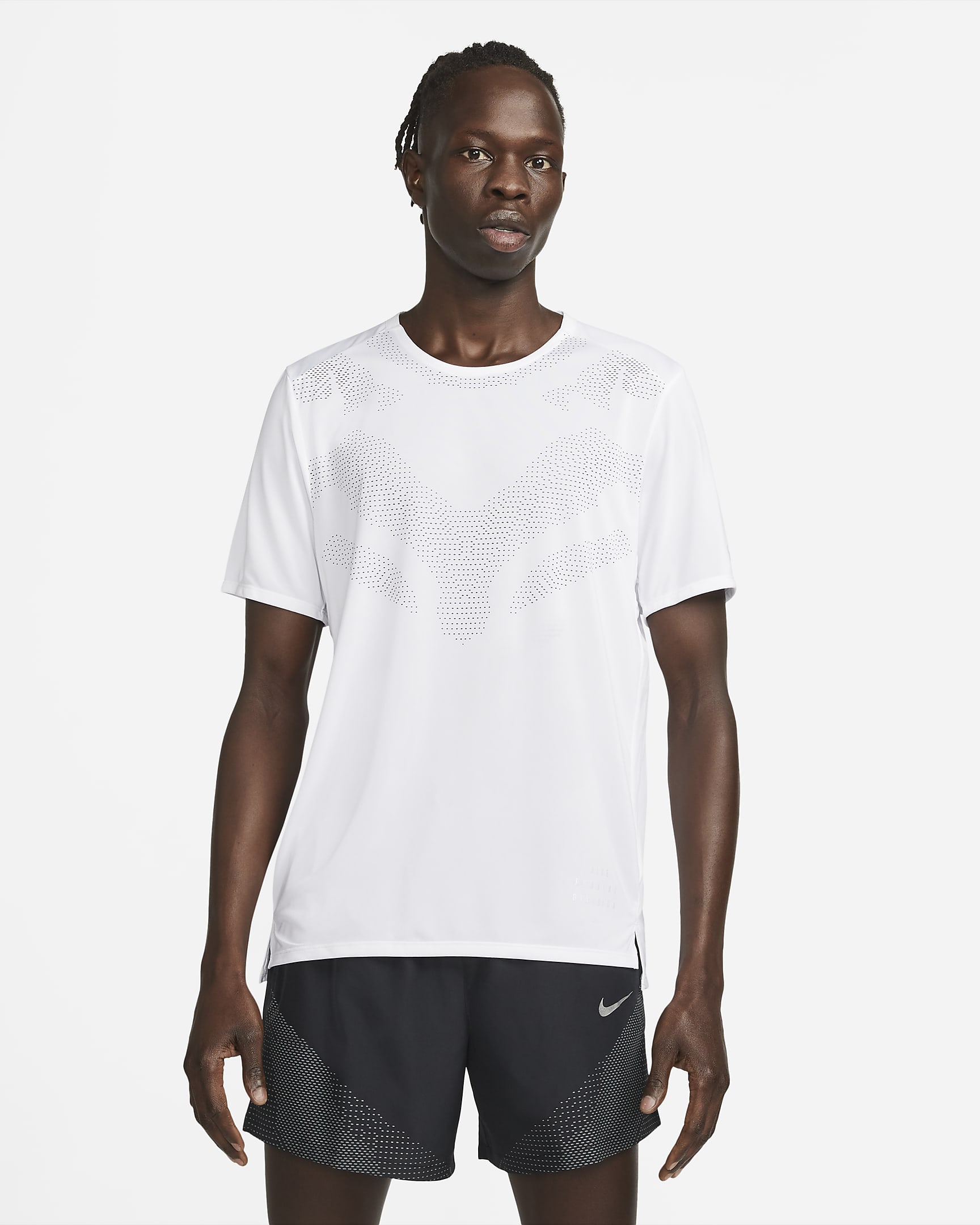 Playera de running de manga corta para hombre Nike Dri-FIT Run Division Rise 365 - Blanco