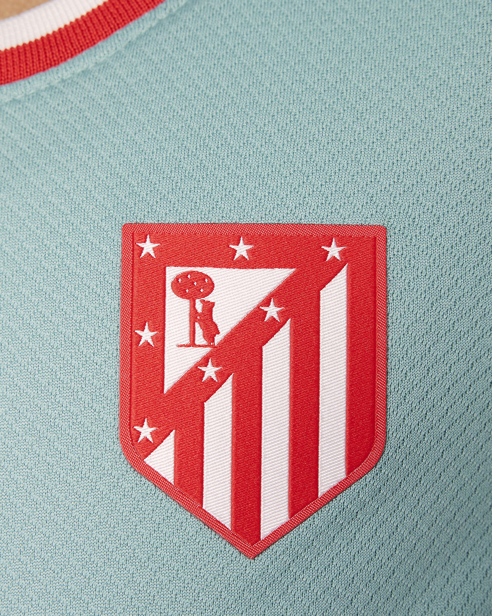 Atlético Madrid 2024/25 Stadium (bortedrakt) Nike Football Replica draktsett i tre deler til små barn - Cannon/Phantom/Light Crimson/Light Crimson