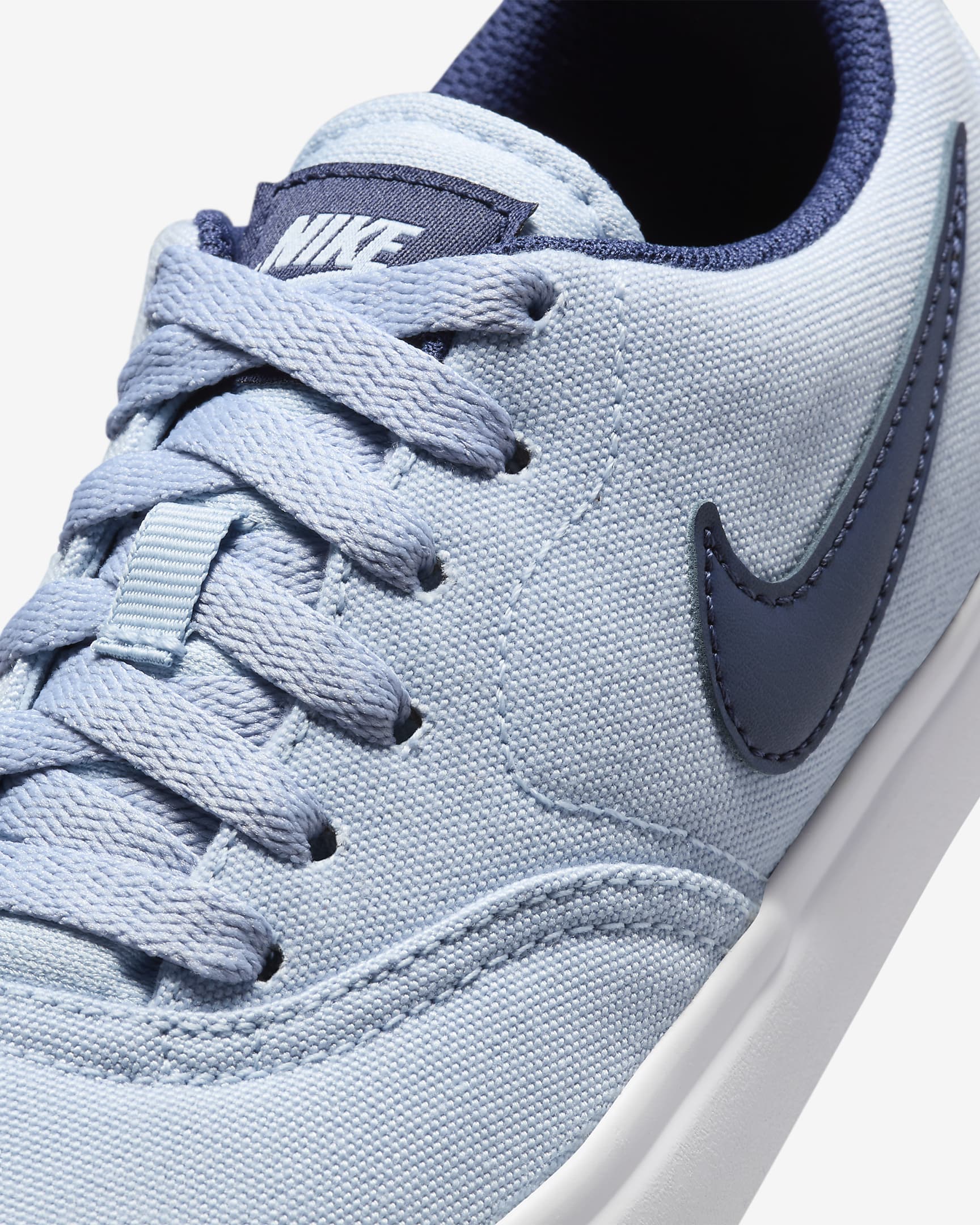 Nike SB Check Canvas Older Kids' Skate Shoes - Light Armoury Blue/White/White/Midnight Navy