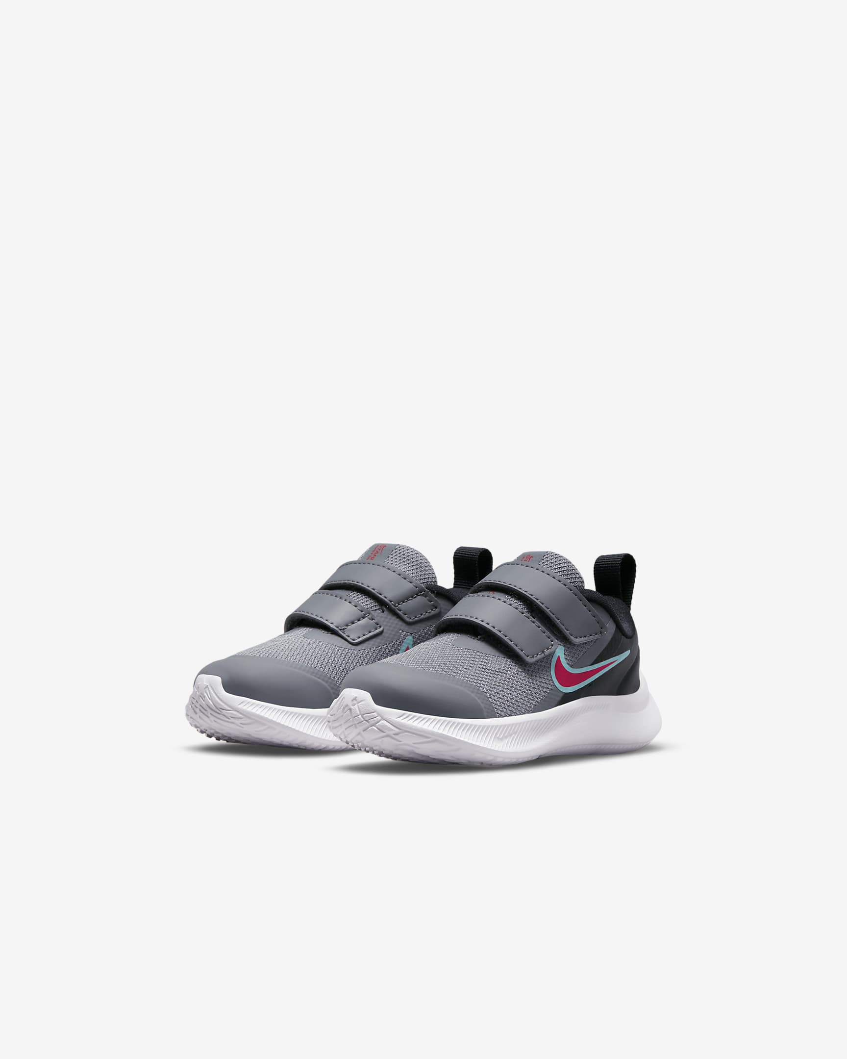 Nike Star Runner 3 Baby/Toddler Shoes - Smoke Grey/Black/Siren Red