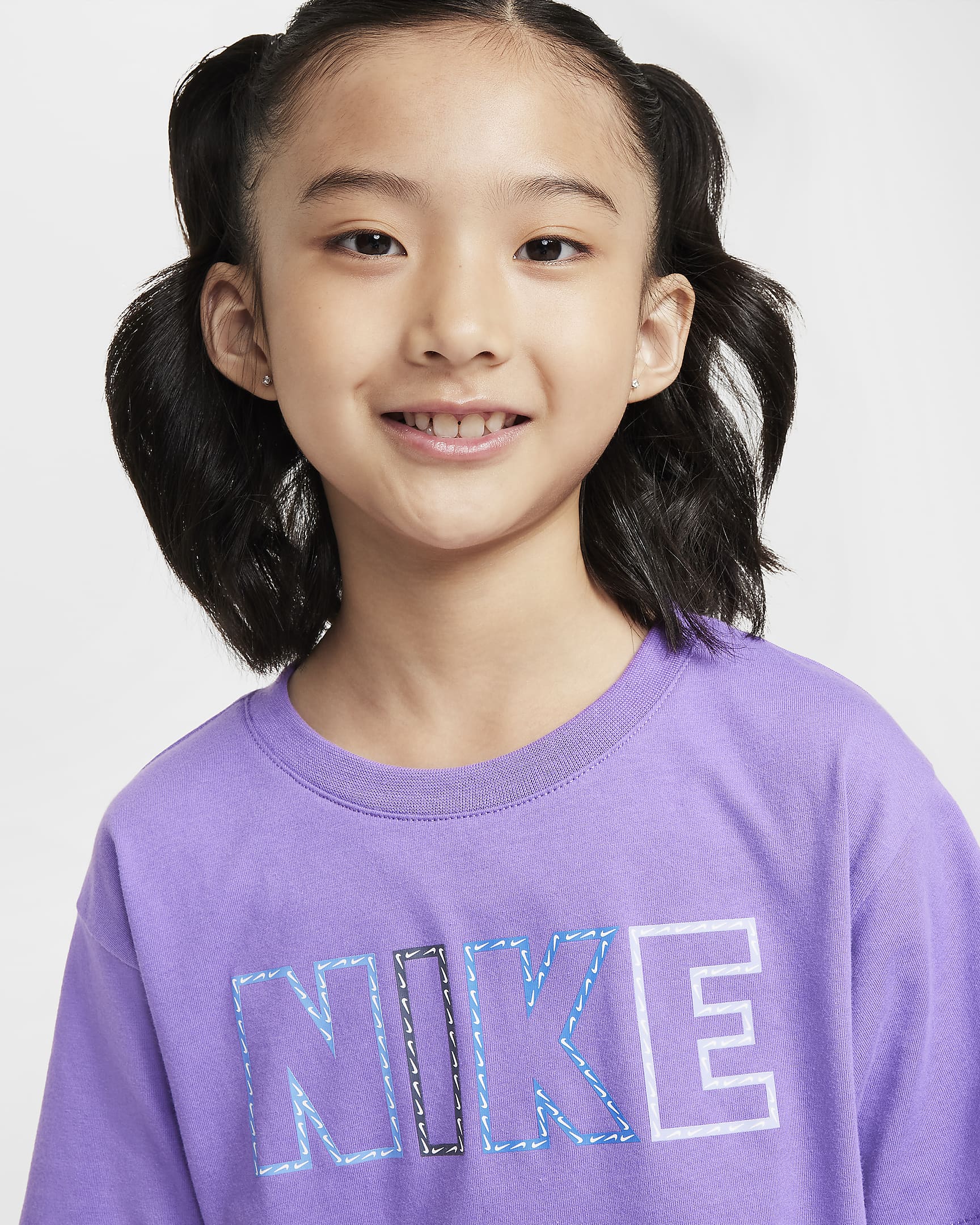 Nike Femme Pop Little Kids' T-Shirt - Black Raspberry