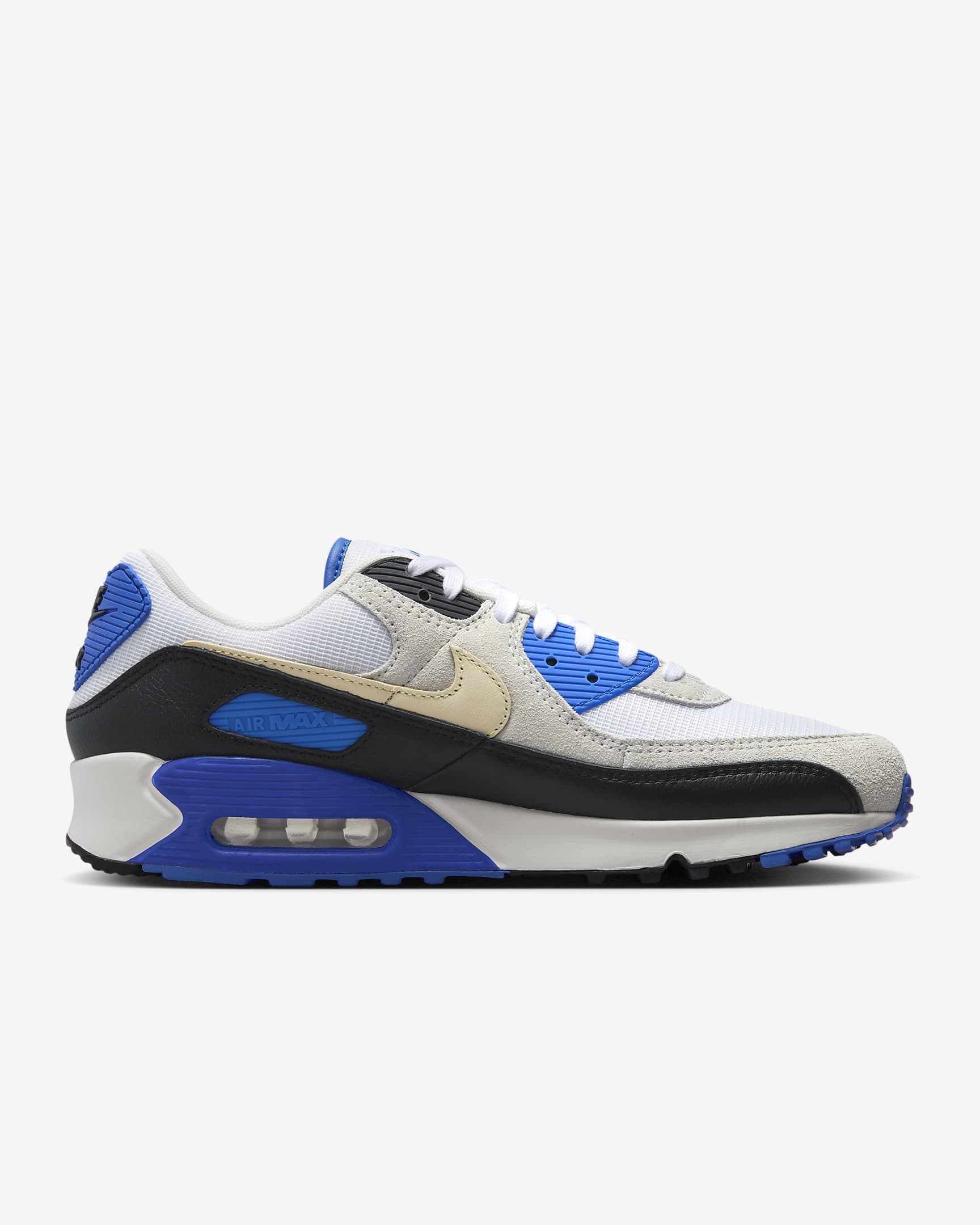 Ανδρικά παπούτσια Nike Air Max 90 Premium - Λευκό/Racer Blue/Μαύρο/Khaki