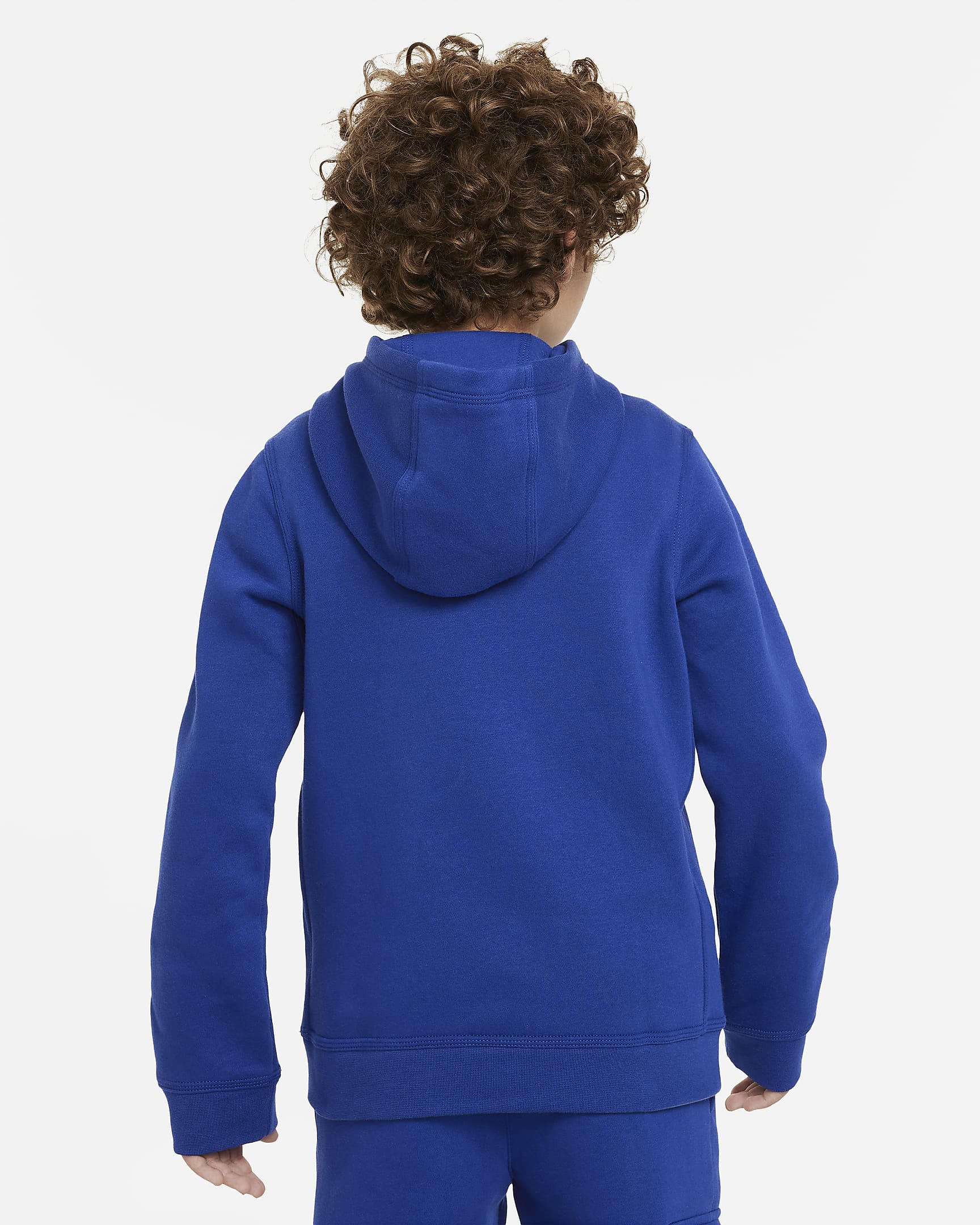 Nike Sportswear Older Kids' (Boys') Fleece Pullover Graphic Hoodie - Deep Royal Blue