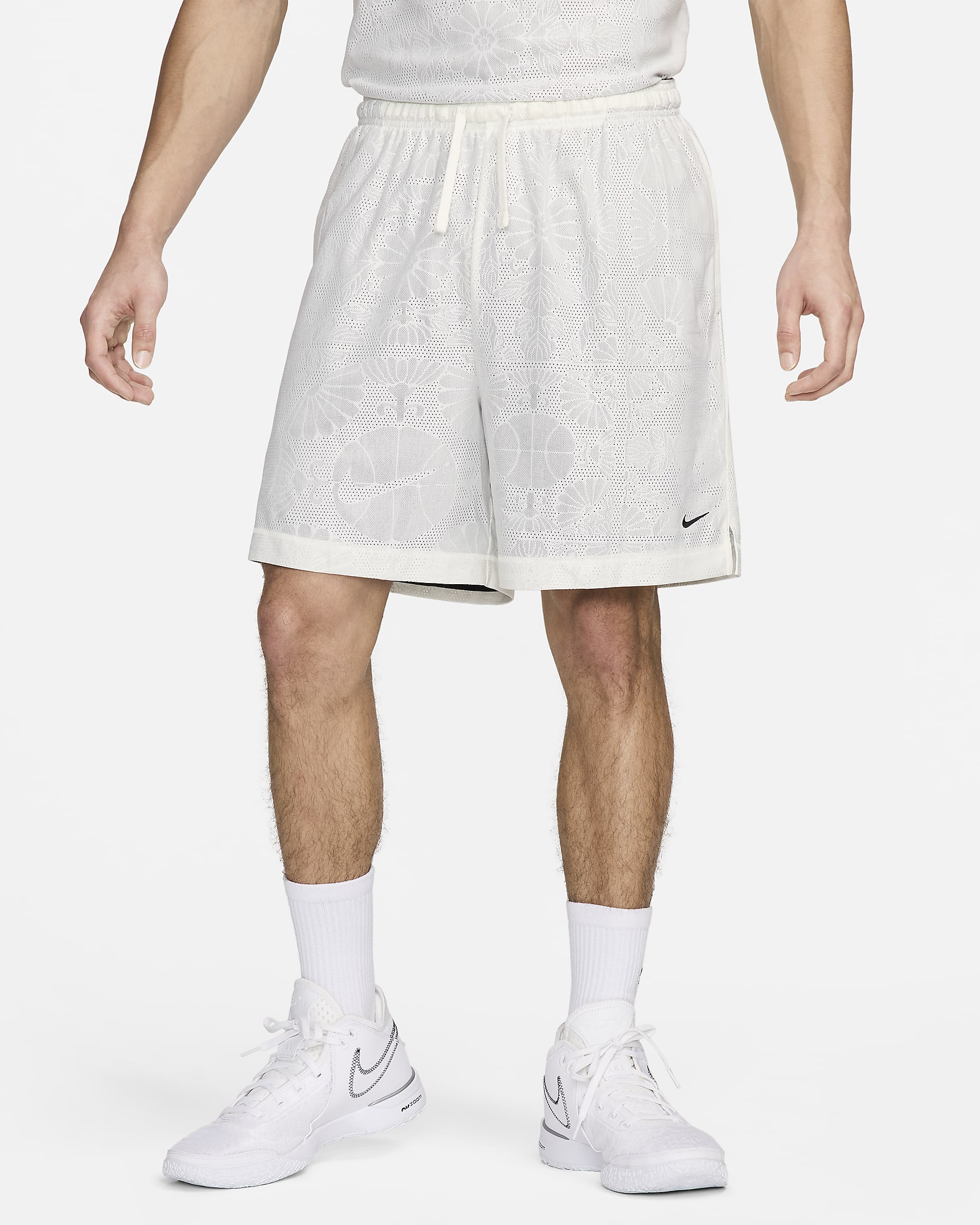 Nike Standard Issue Men's 15cm (approx.) Dri-FIT Reversible Basketball Shorts - Sail/Black/Black