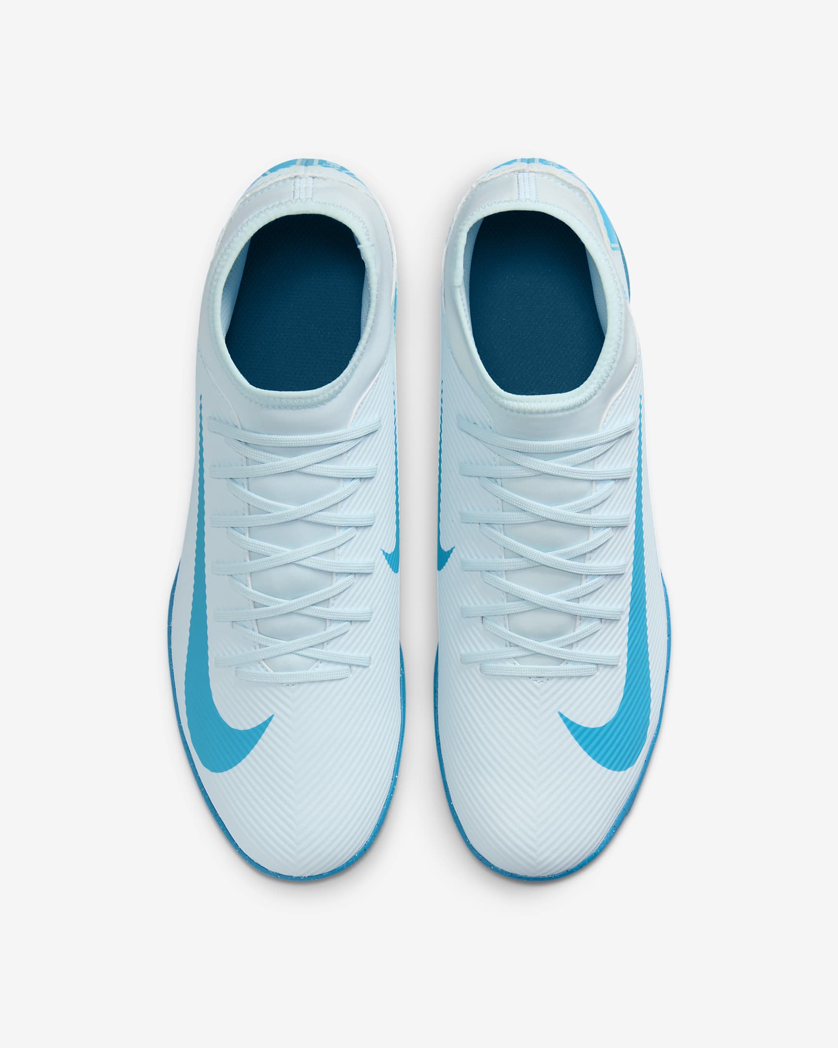 Chaussure de foot en salle montante Nike Mercurial Superfly 10 Club - Glacier Blue/Blue Orbit