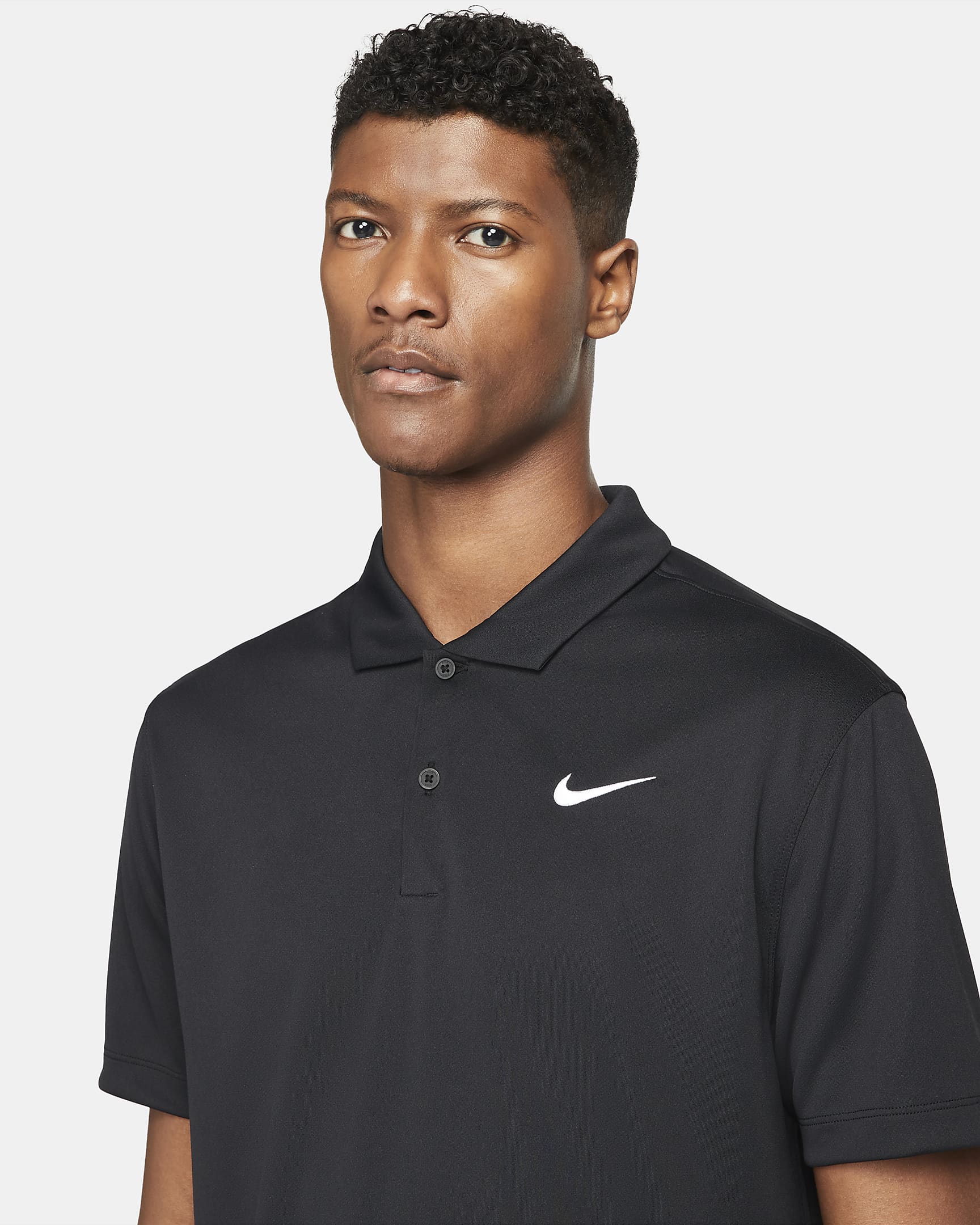 NikeCourt Dri-FIT Polo de tenis - Hombre - Negro/Blanco