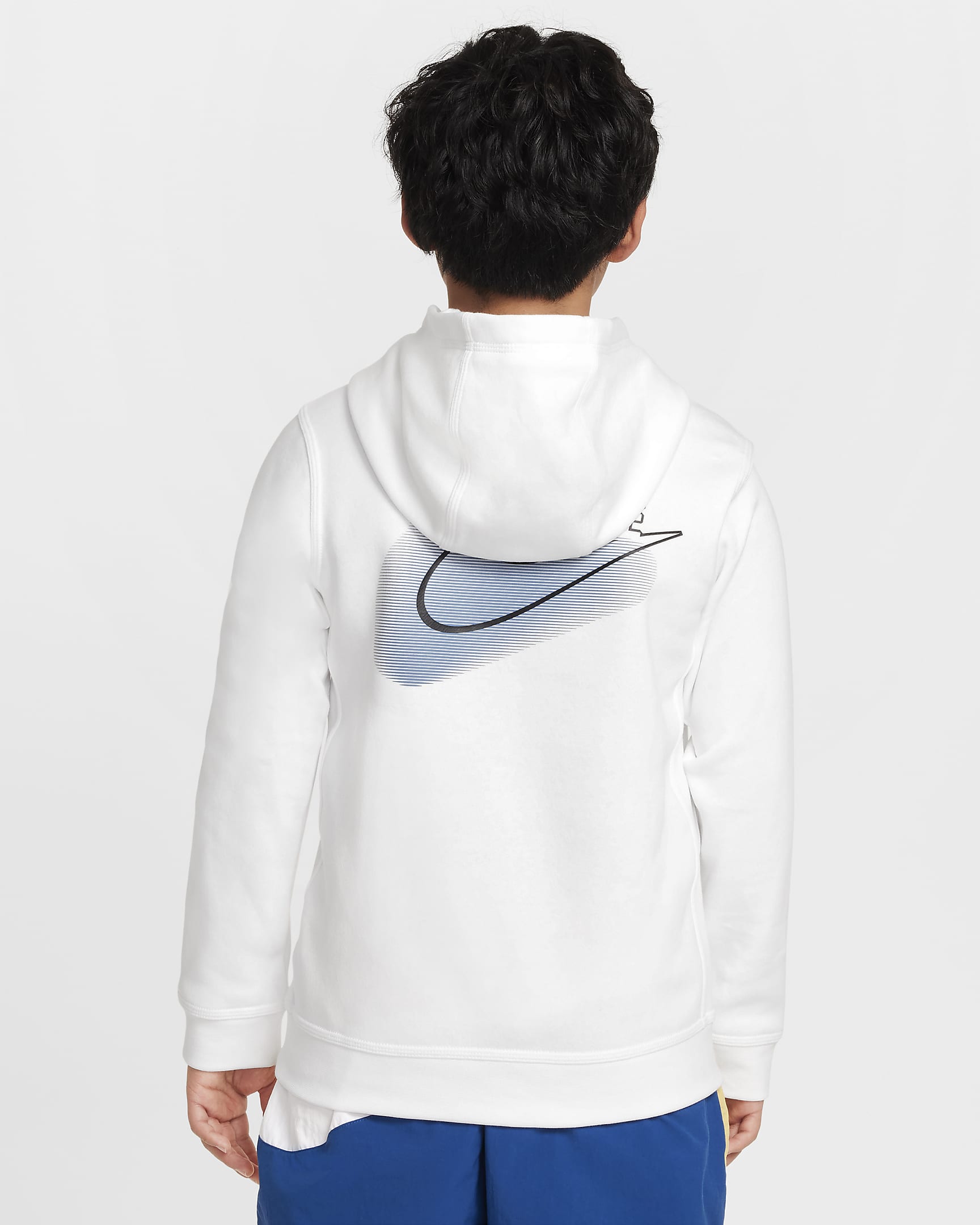 Nike Sportswear Standard Issue Older Kids' (Boys') Fleece Pullover Hoodie - White