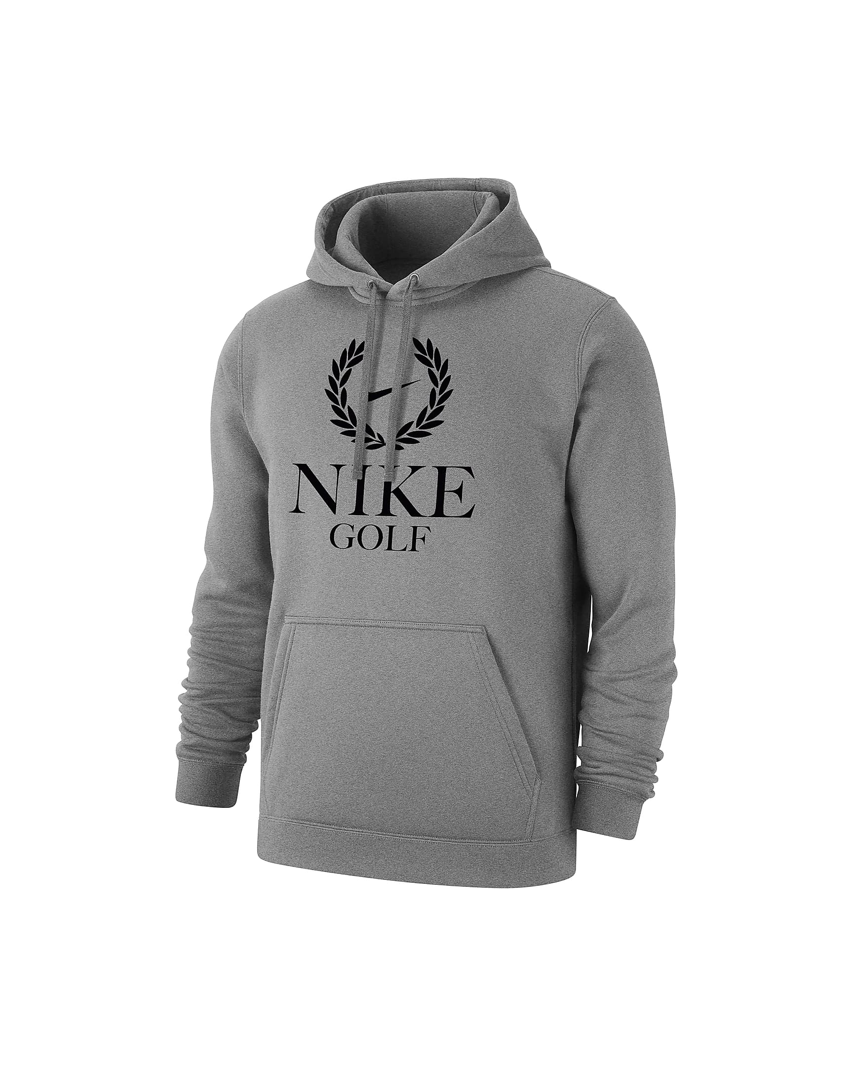 Nike Golf Club Fleece Men's Pullover Hoodie - Dark Grey Heather