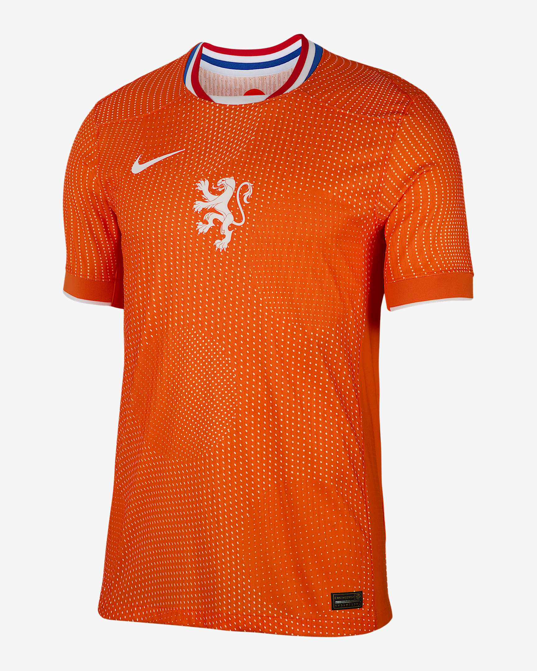 Netherlands 2025 Match Home (Women's Team) Men's Nike Dri-FIT ADV Soccer Authentic Jersey - Safety Orange/White