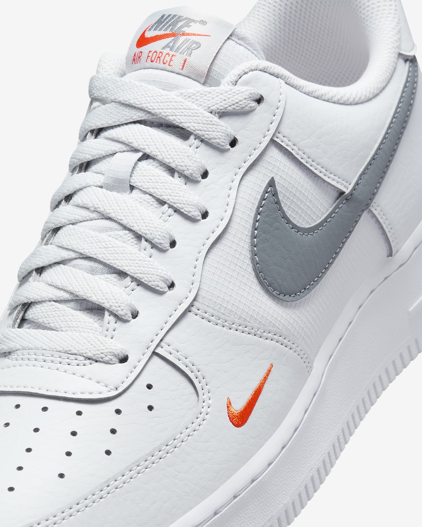Nike Air Force 1 '07 Herrenschuh - Photon Dust/Safety Orange/Weiß/Cool Grey