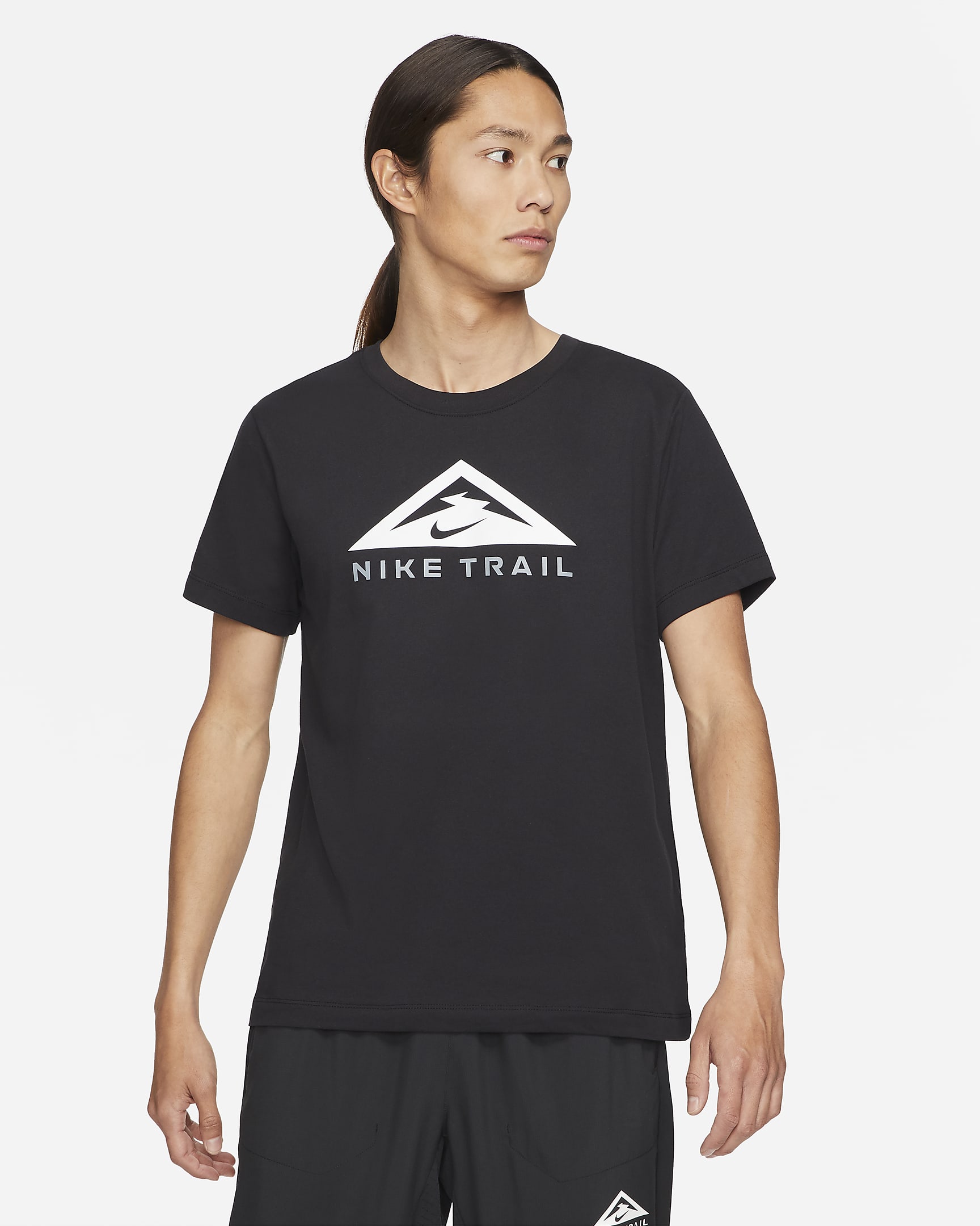 Playera de trail running de manga corta Nike Dri-FIT - Negro