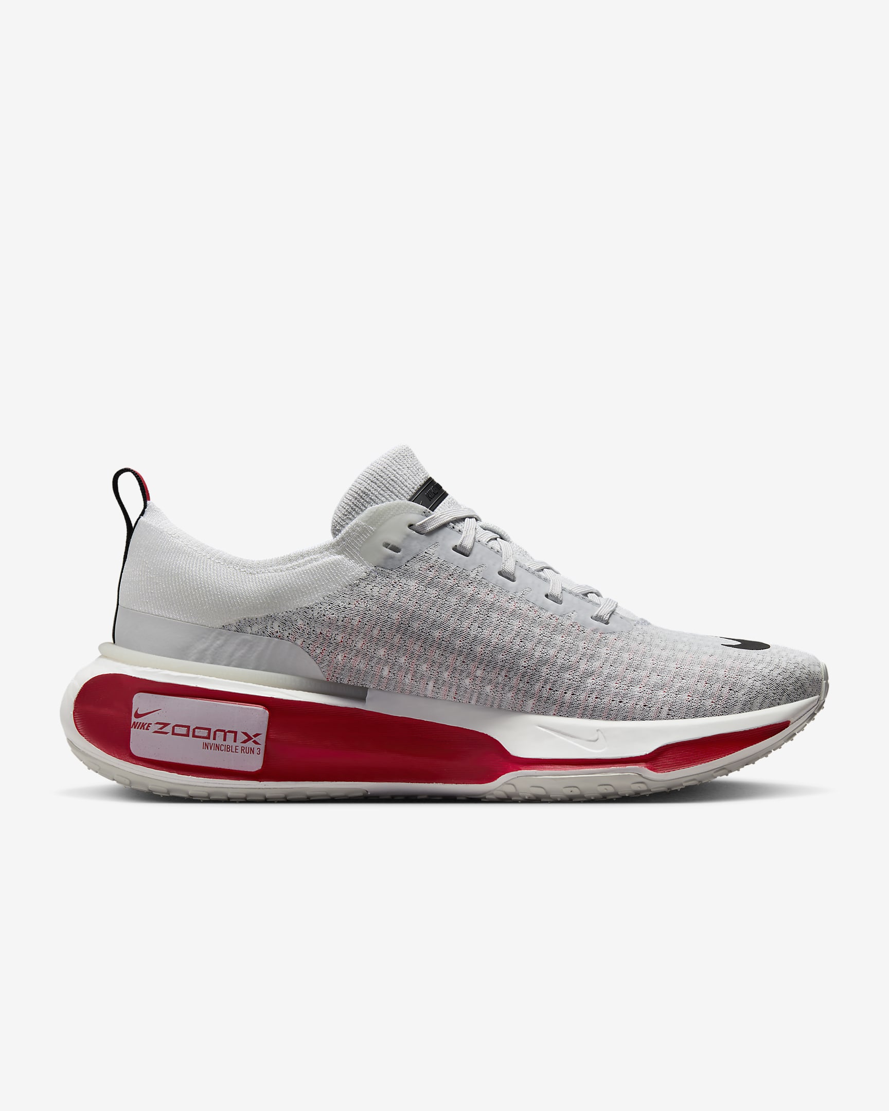 Chaussure de running sur route Nike Invincible 3 pour homme - Blanc/Fire Red/Cement Grey/Noir