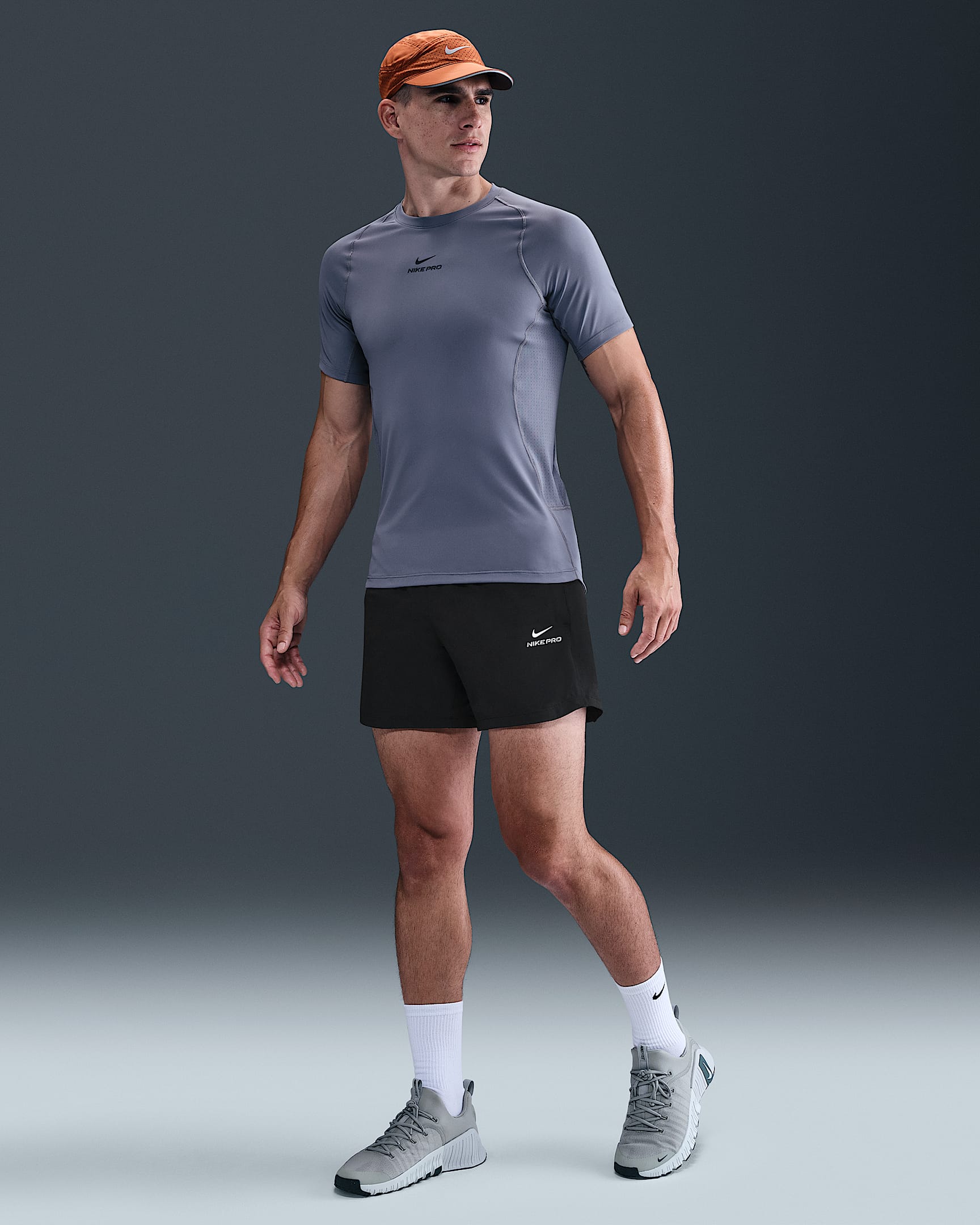 Nike Pro Training Men's Dri-FIT 6" Shorts - Black/White