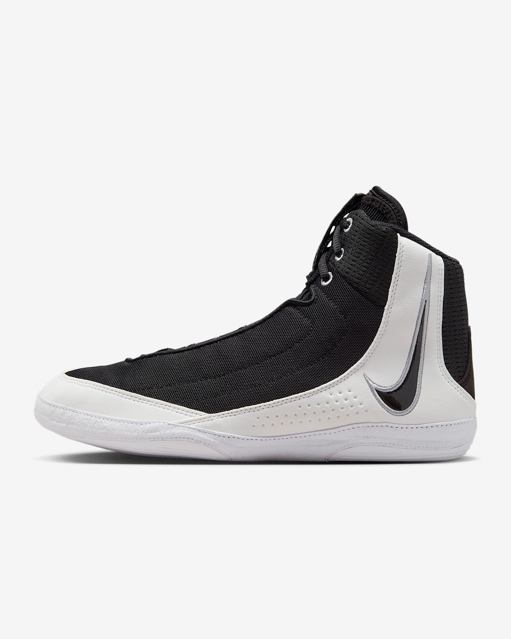 Nike Inflict 4 Wrestling Shoes - Black/White/Wolf Grey/Black