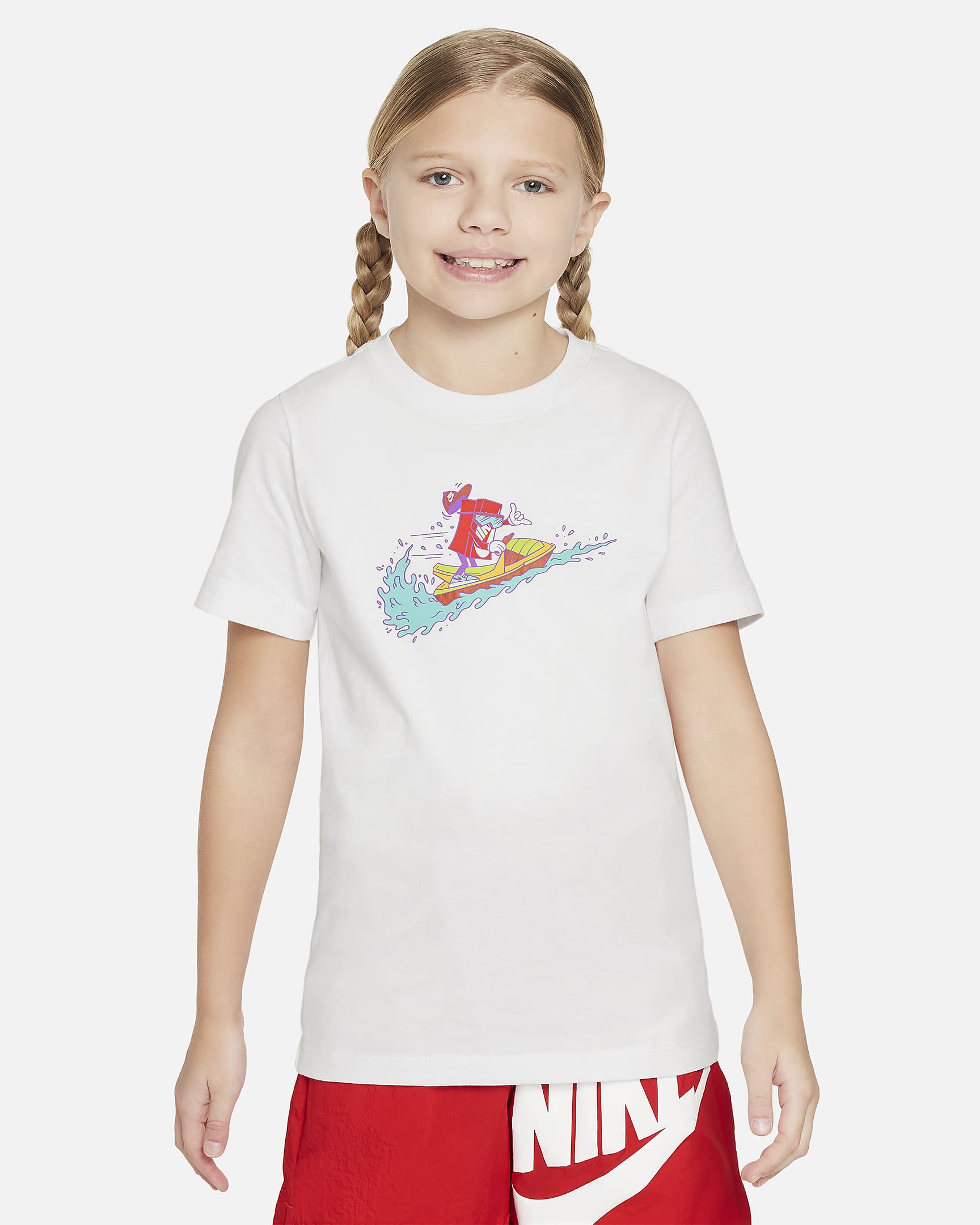 T-shirt Nike Sportswear pour ado - Blanc