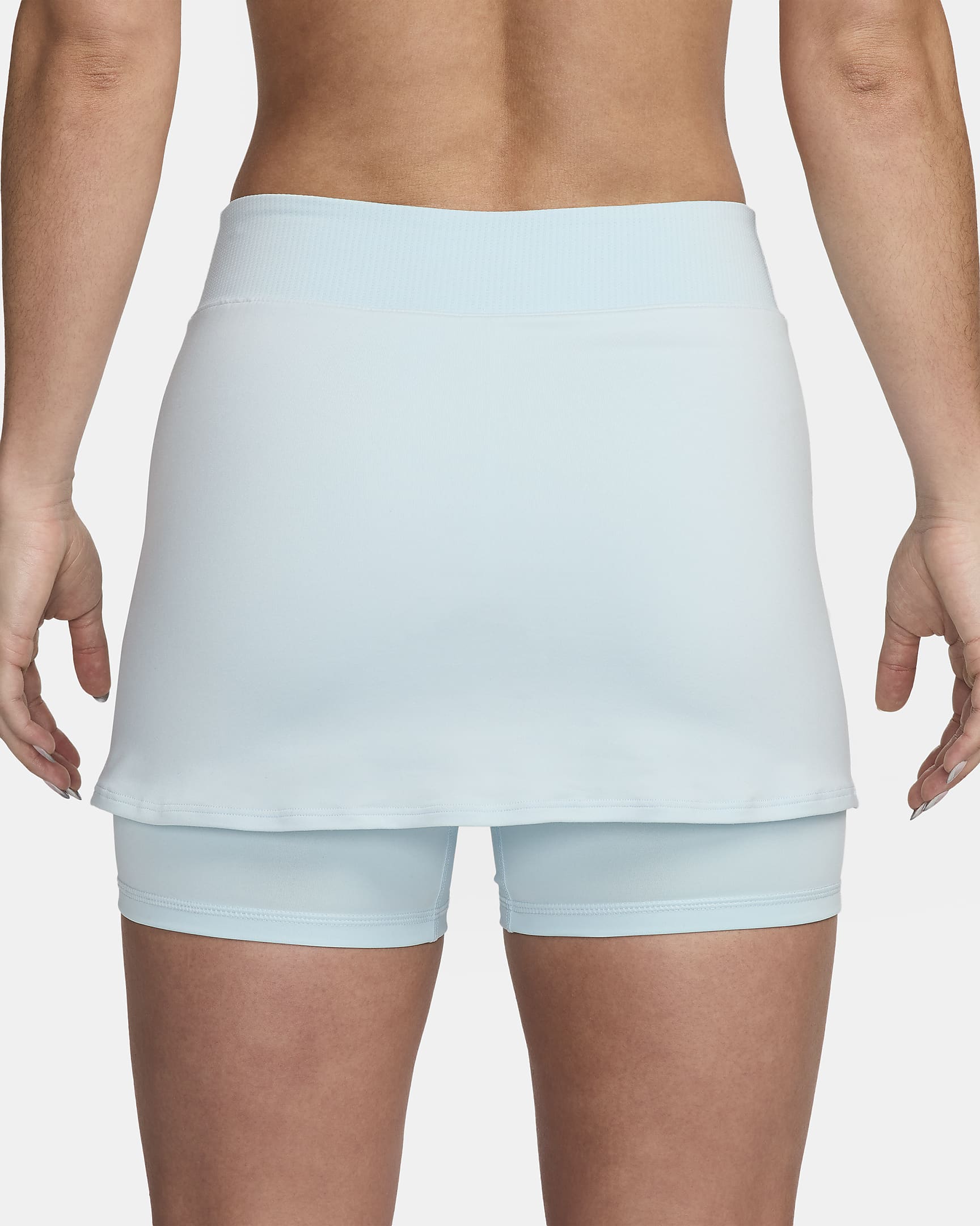 NikeCourt Dri-FIT Victory Women's Tennis Skirt - Glacier Blue/Black