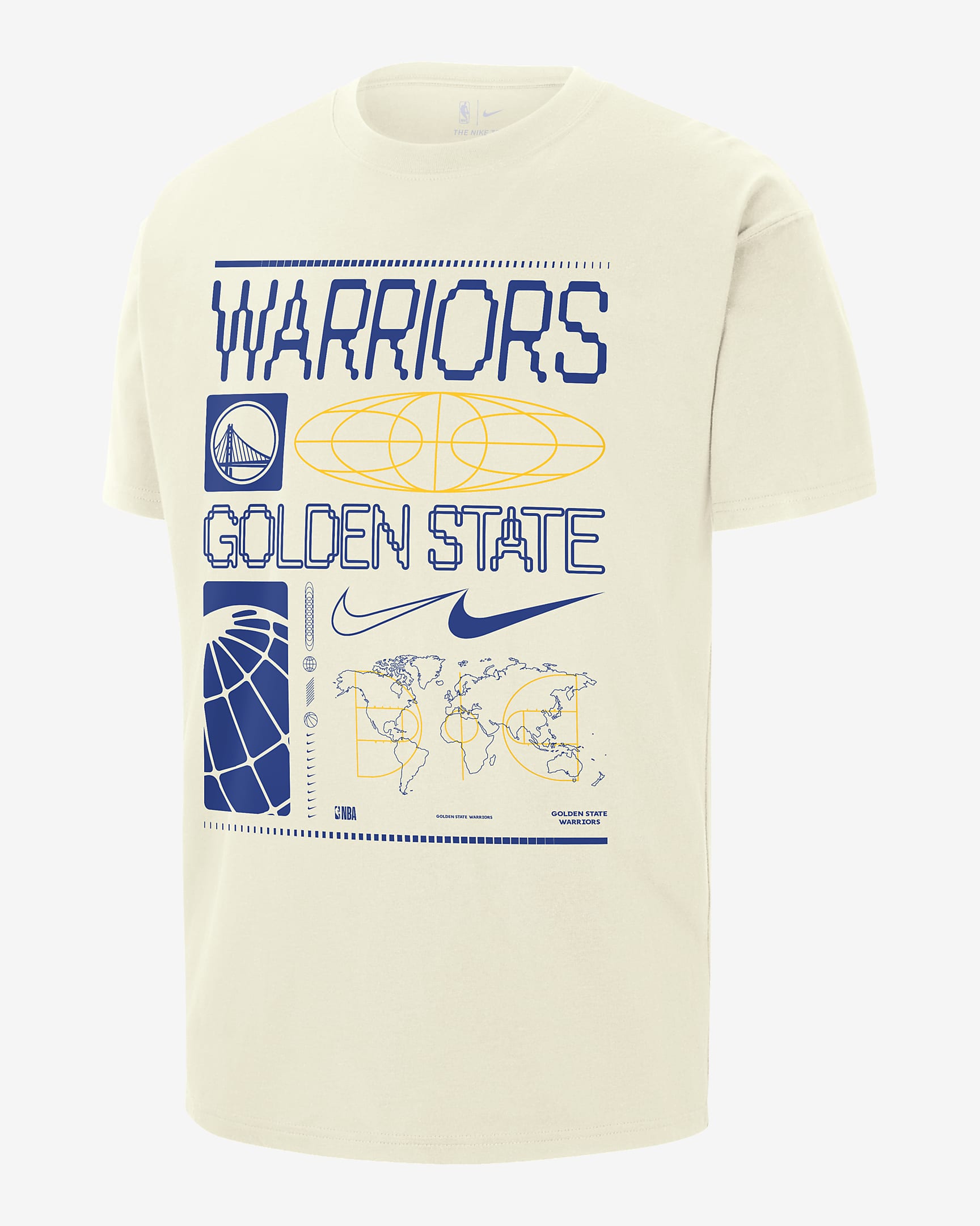 Golden State Warriors Men's Nike NBA Max90 T-Shirt. Nike DK