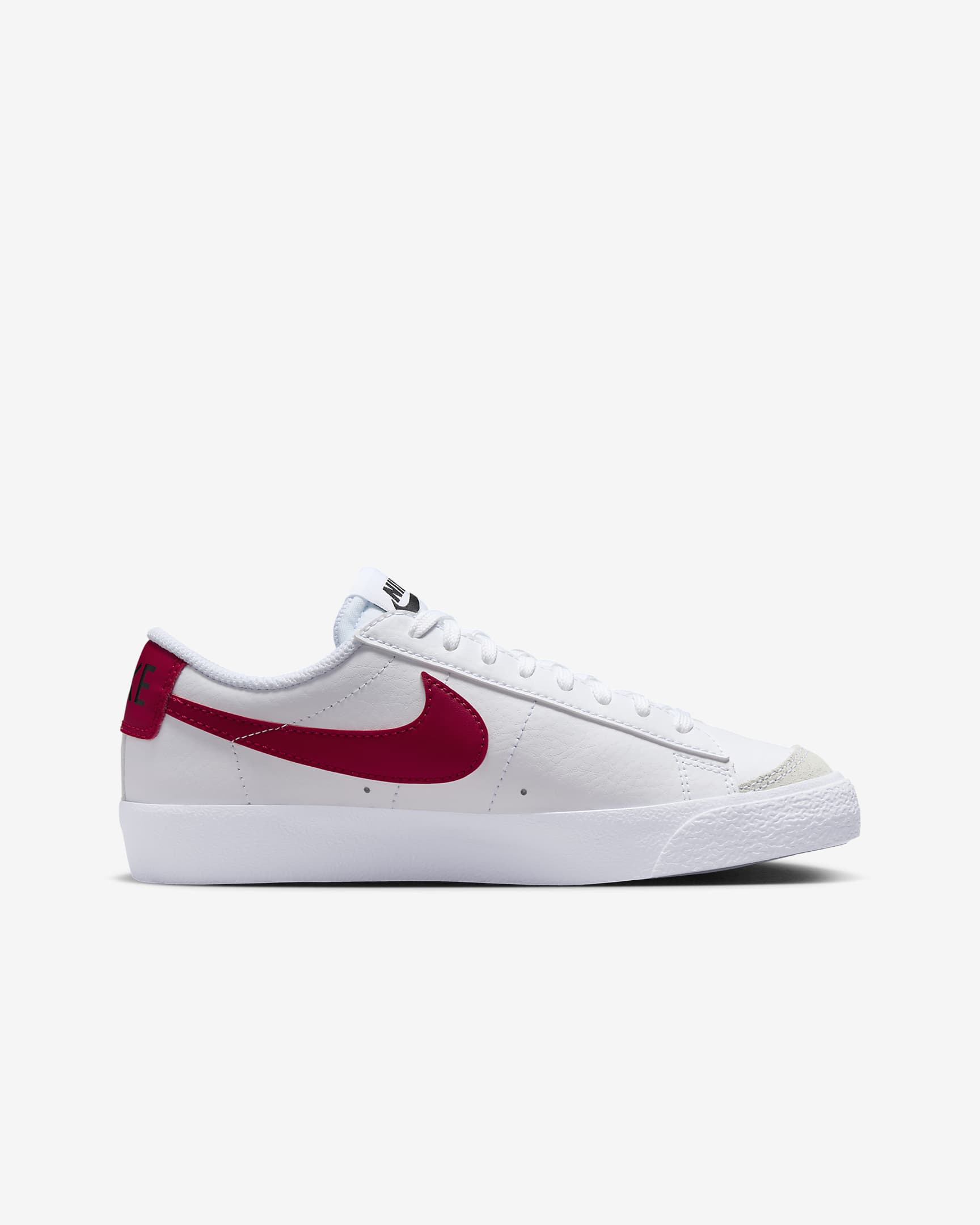 Nike Blazer Low '77 Older Kids' Shoes - White/Black/Gym Red