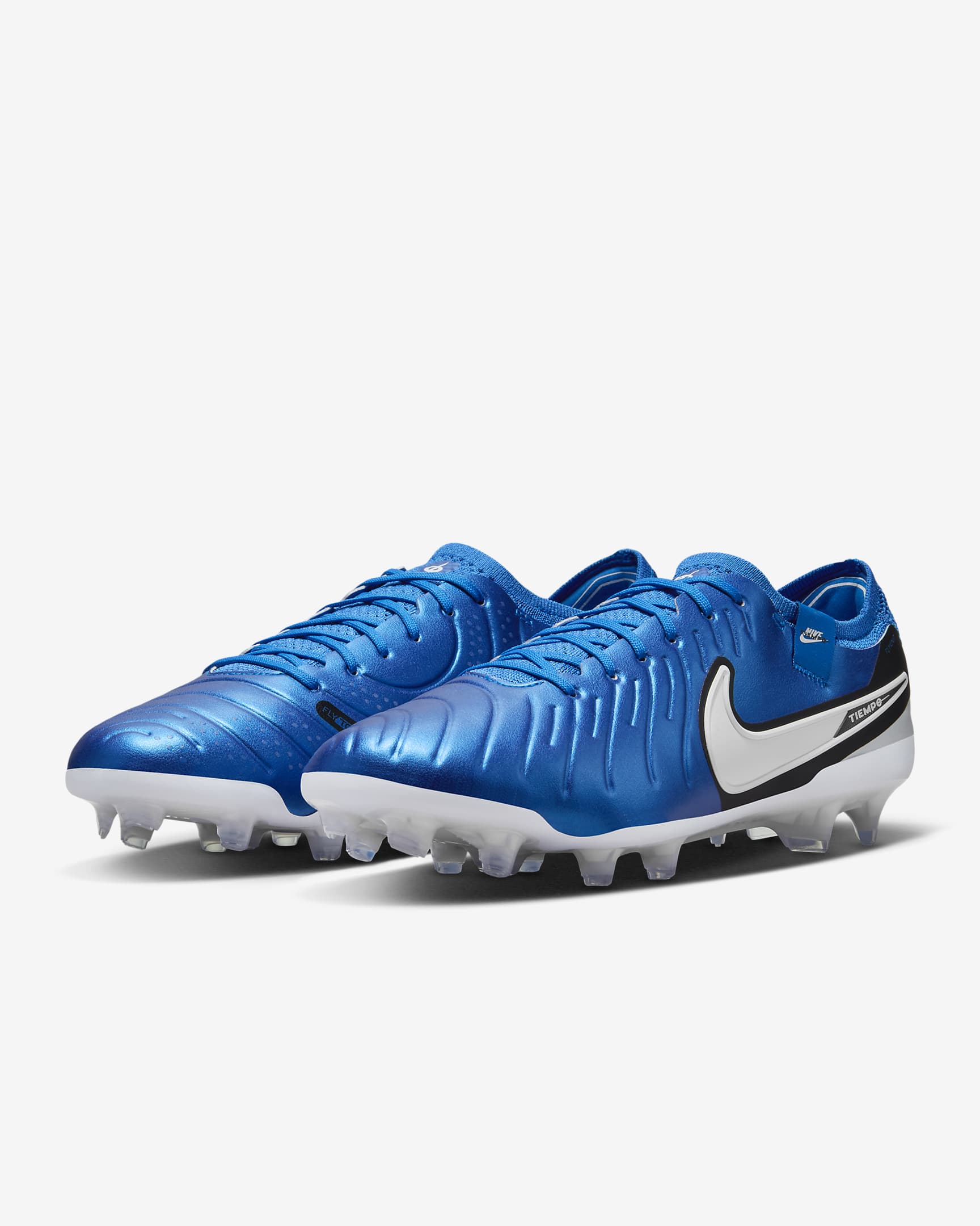 Nike Tiempo Legend 10 Elite normál talajra készült, alacsony szárú futballcipő - Soar/Fehér