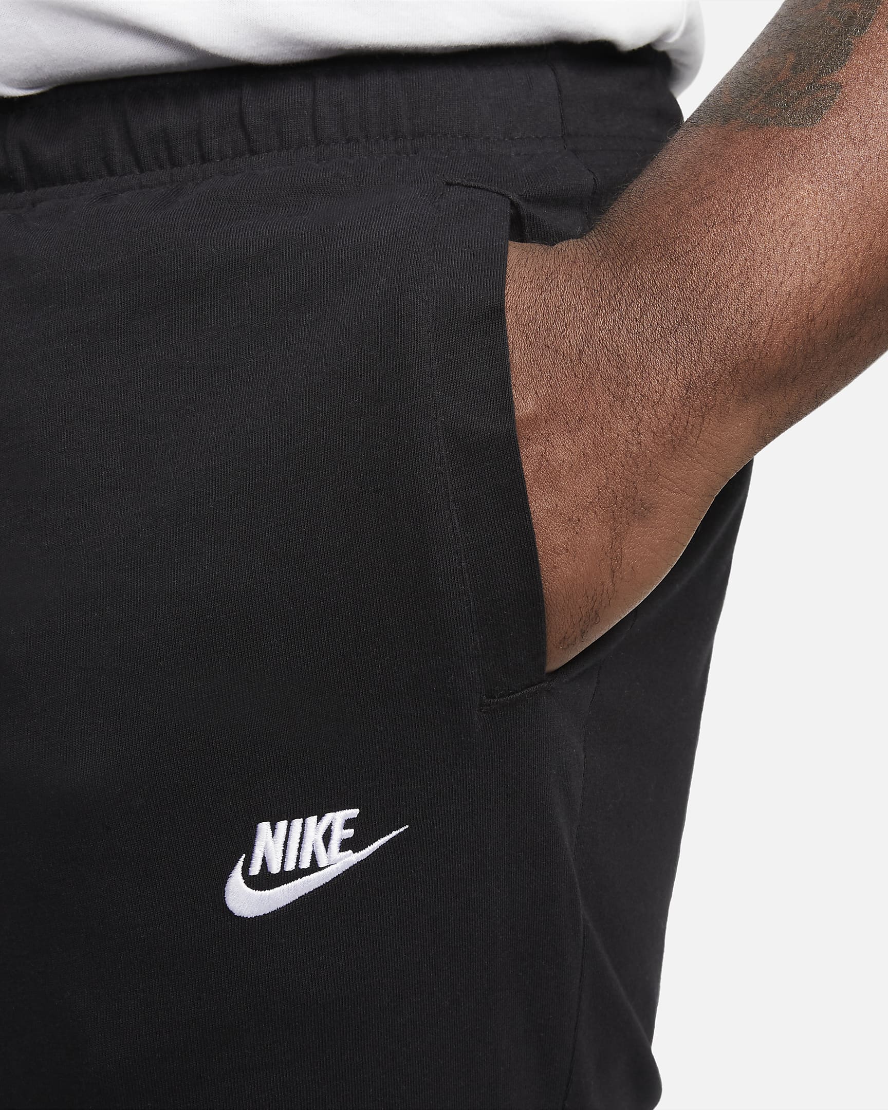 Nike Sportswear Club-shorts til mænd - sort/hvid