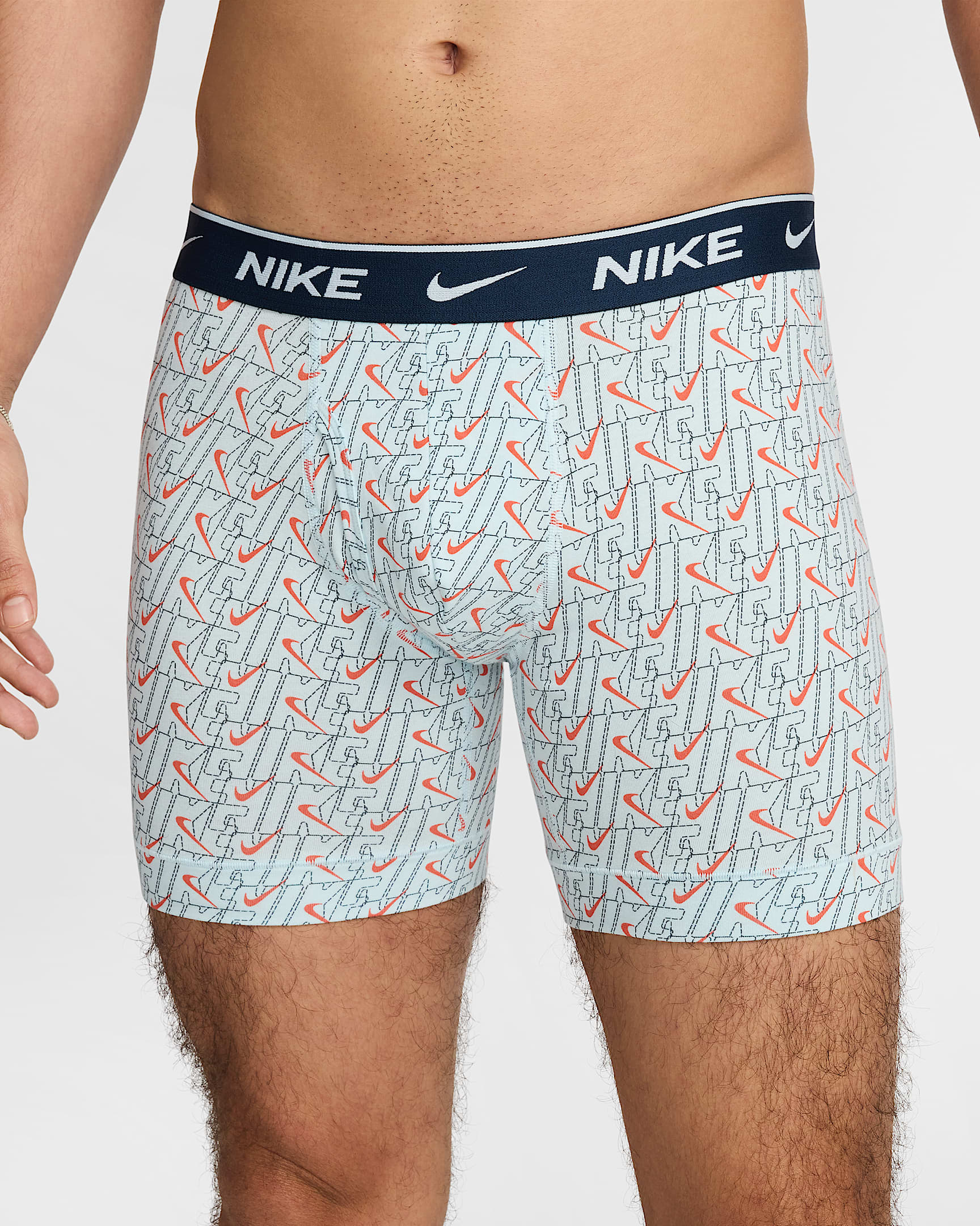 Nike Dri-FIT Essential Cotton Stretch Men's Boxer Briefs (3-Pack) - Powder Blue