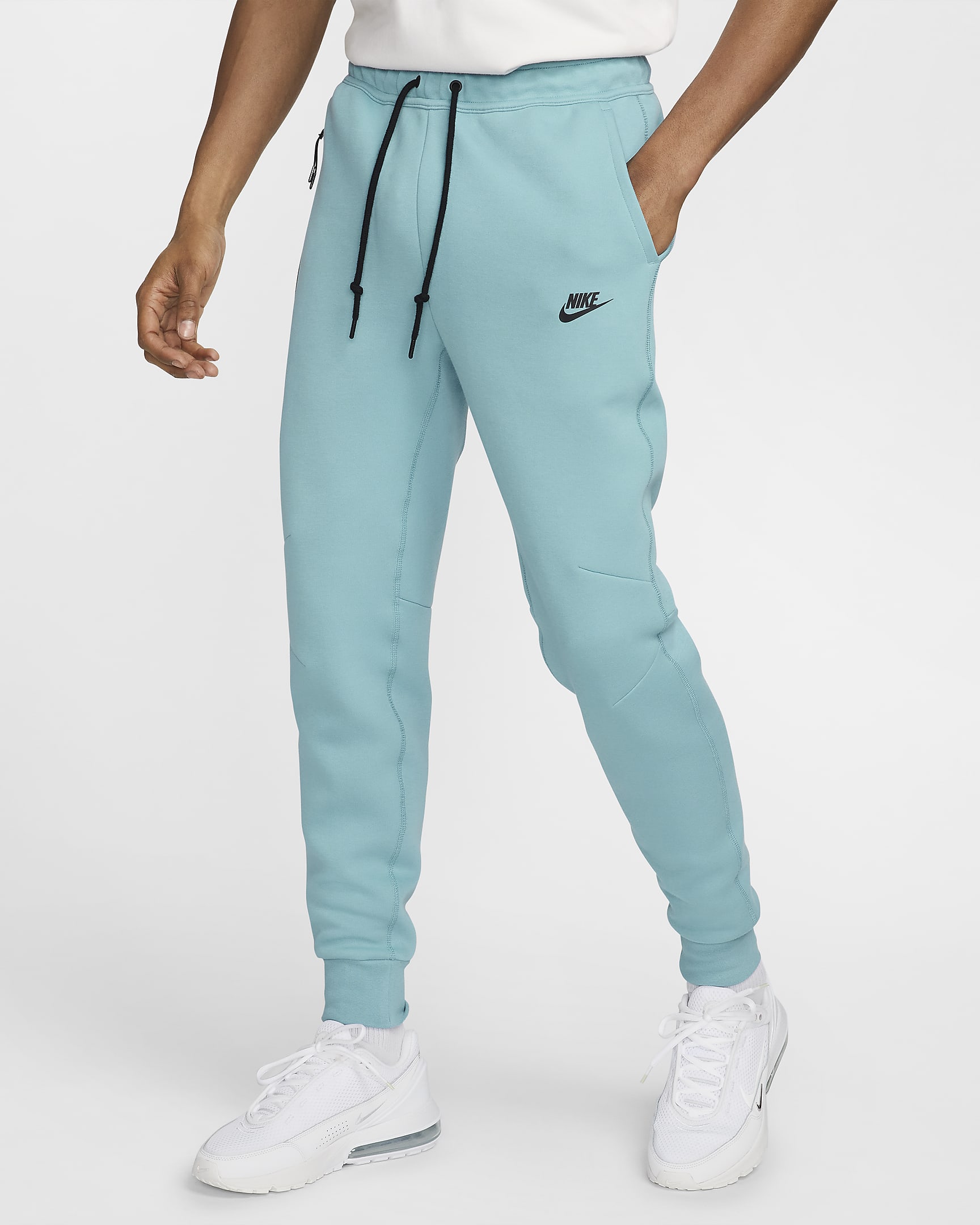 Nike Sportswear Tech Fleece-joggers til mænd - Denim Turquoise/sort