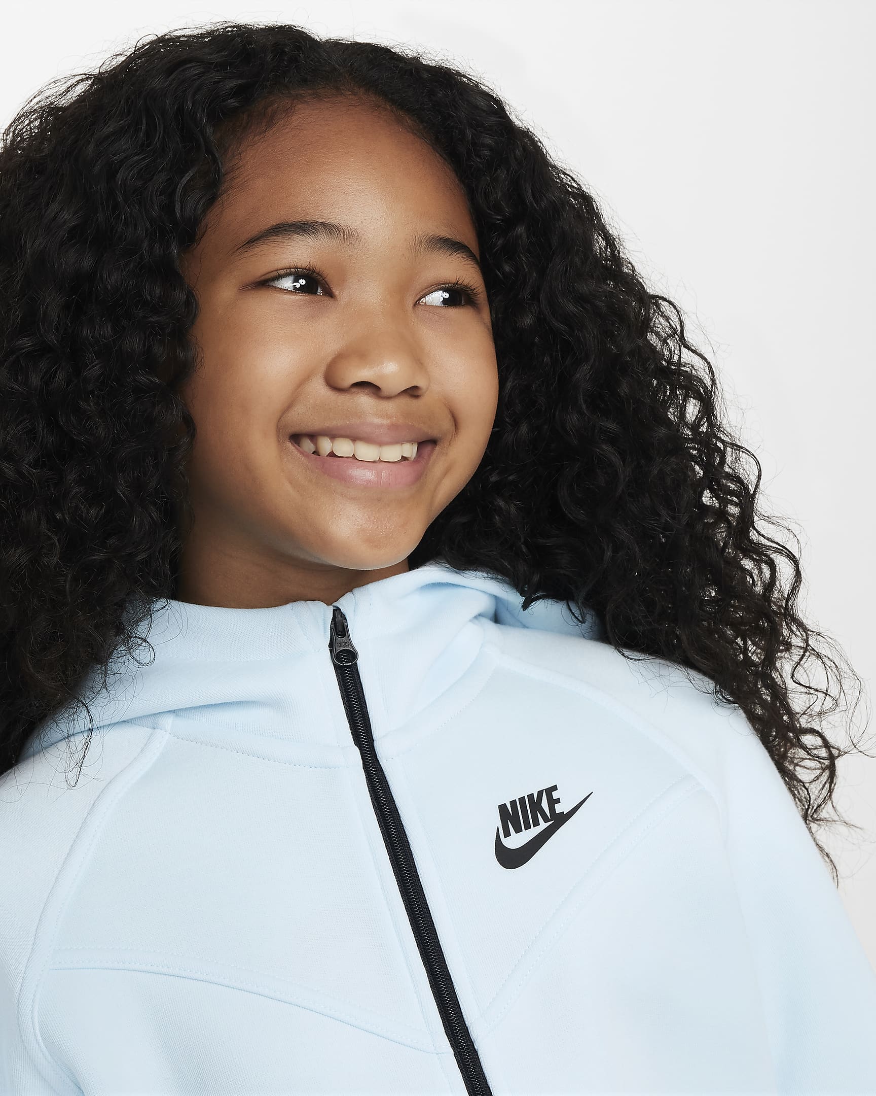 Sweat à capuche et zip Nike Sportswear Tech Fleece pour ado (fille ...