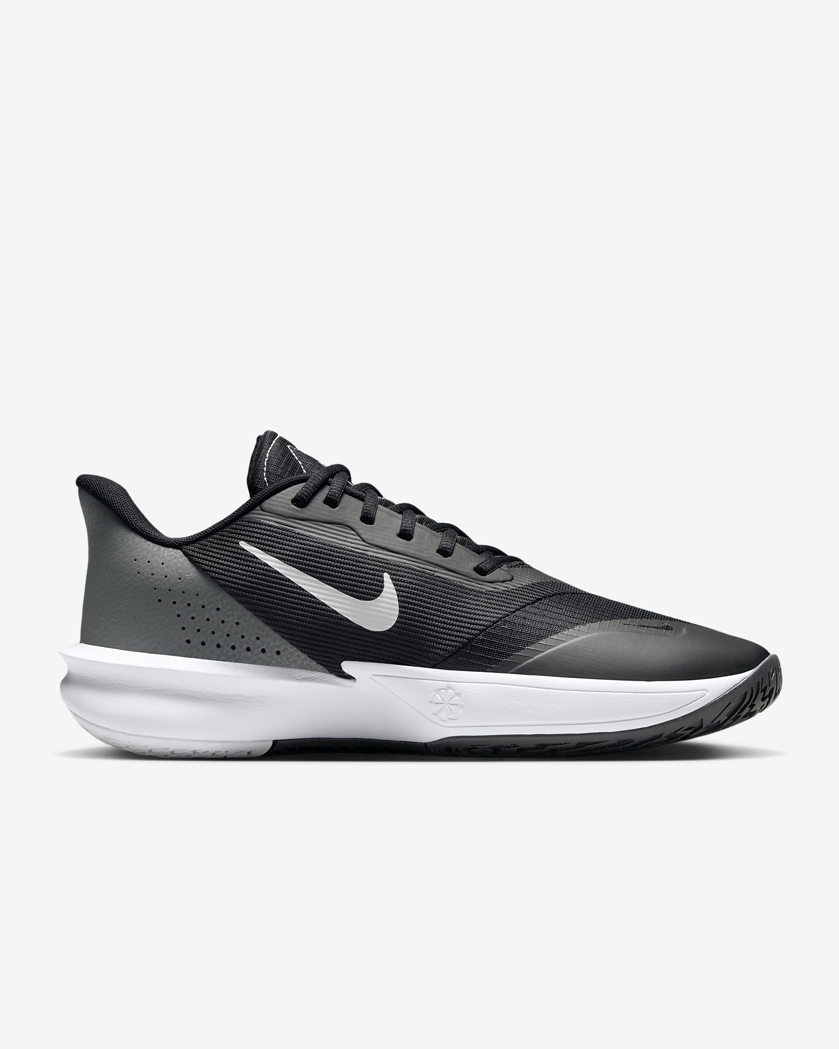 Sapatilhas de basquetebol Nike Precision 7 para homem - Preto/Cinzento Iron/Cinzento Smoke/Branco