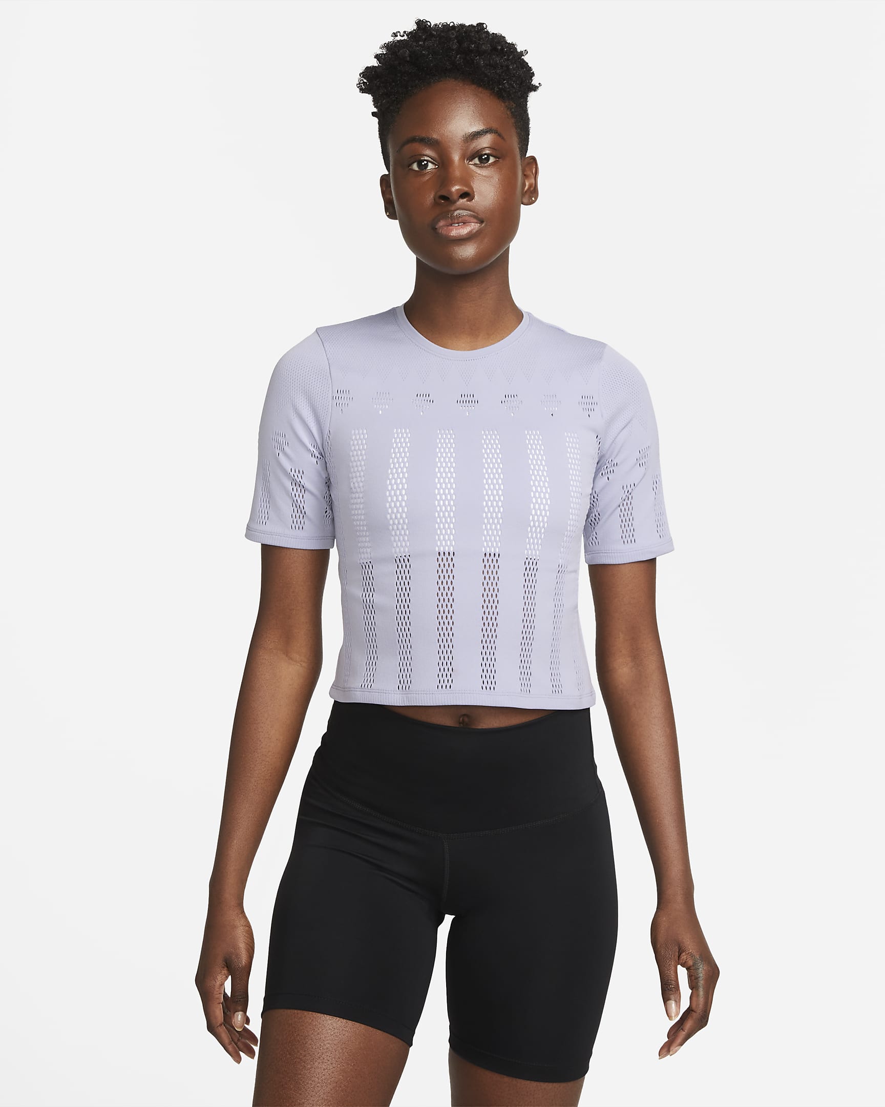 Nike Yoga Dri-FIT ADV Luxe Women's Short-sleeve Crop Top. Nike BG