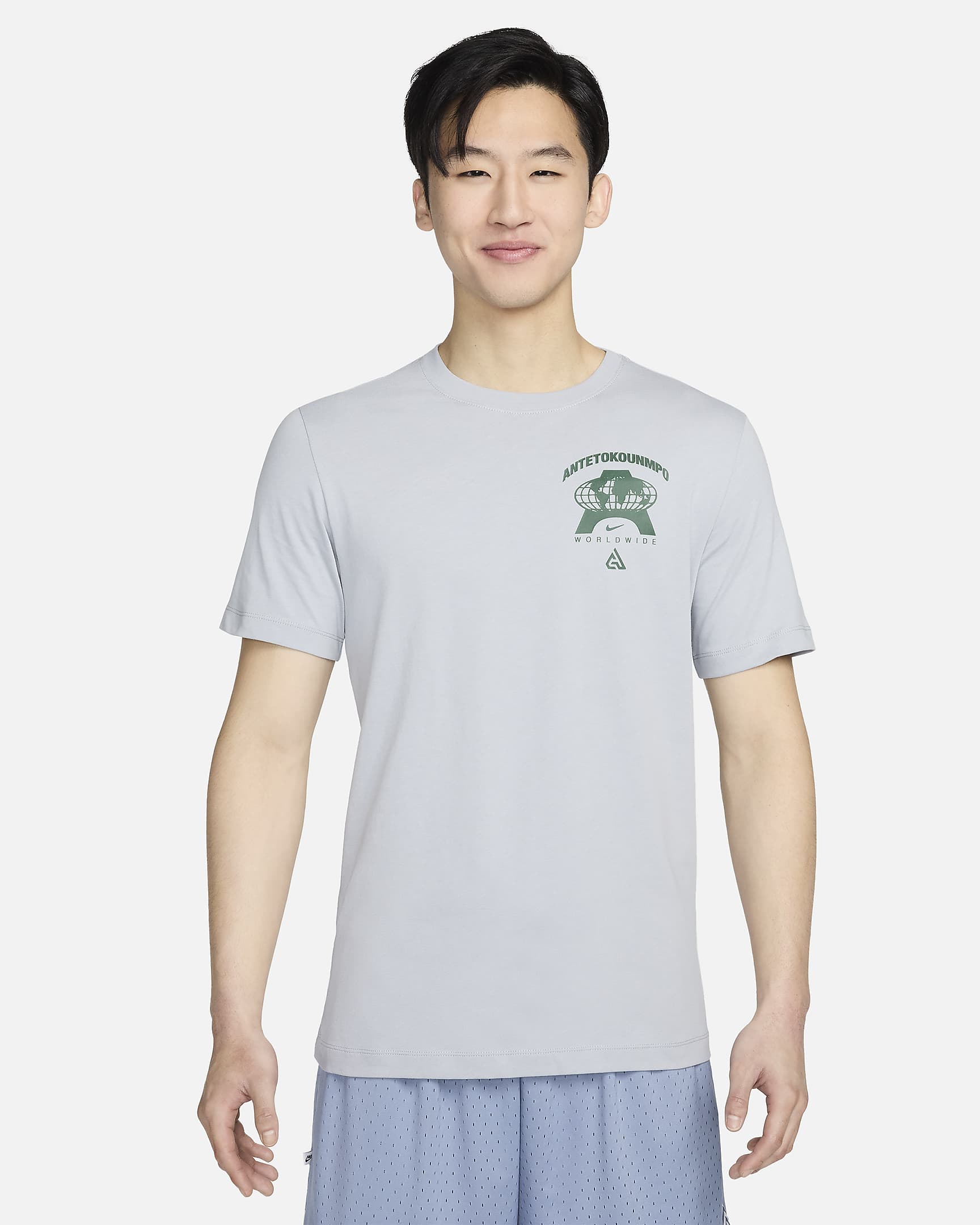 Giannis Men's M90 Basketball T-Shirt - Wolf Grey