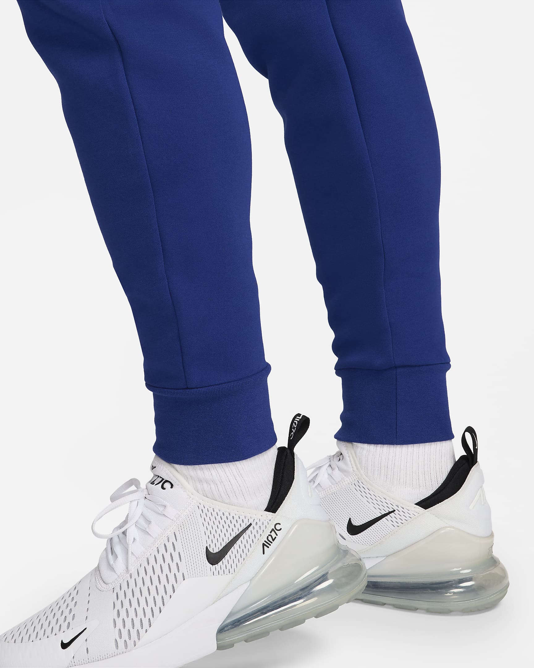 Pantaloni jogger da calcio Nike Olanda Tech Fleece – Uomo - Deep Royal Blue/Safety Orange