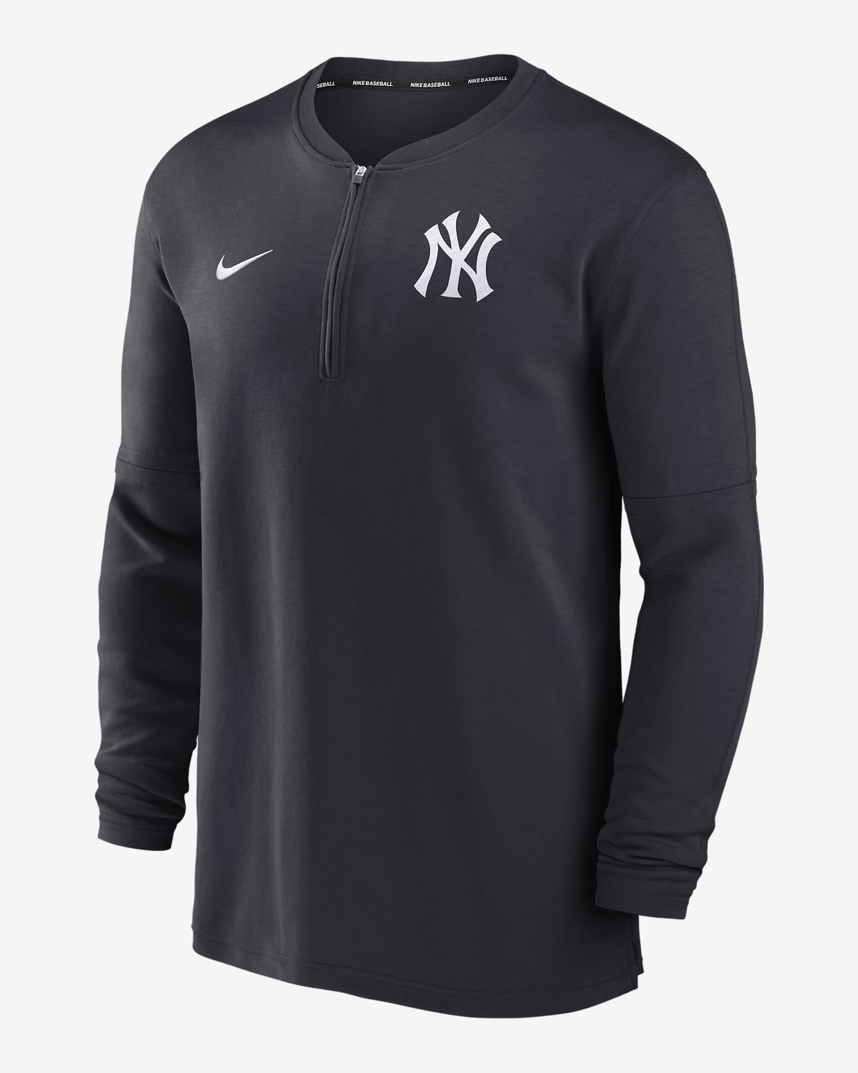 New York Yankees Authentic Collection Game Time Men's Nike Dri-FIT MLB 1/2-Zip Long-Sleeve Top - Blue