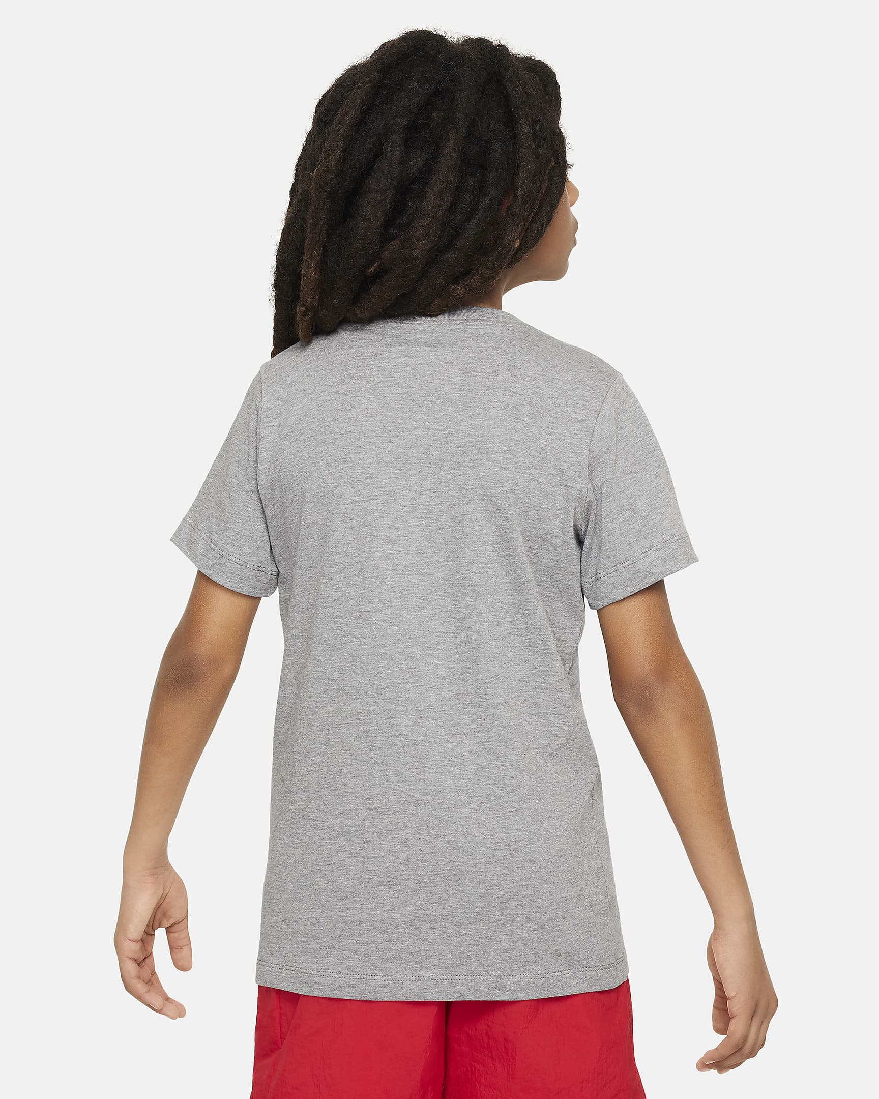 Nike Sportswear Big Kids' T-Shirt - Carbon Heather