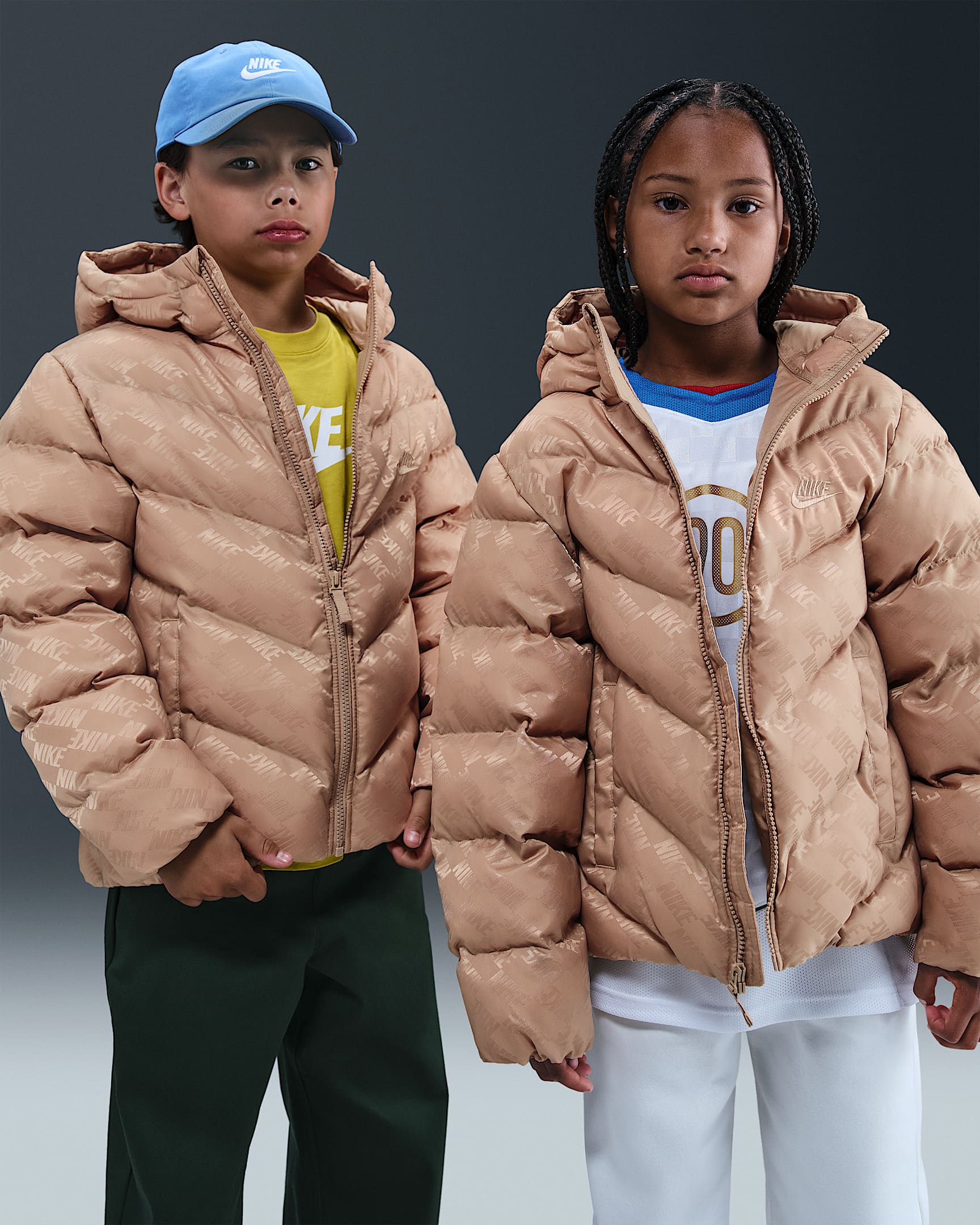 Doudoune ample Therma-FIT Nike Sportswear All Day Play pour ado - Hemp/Hemp