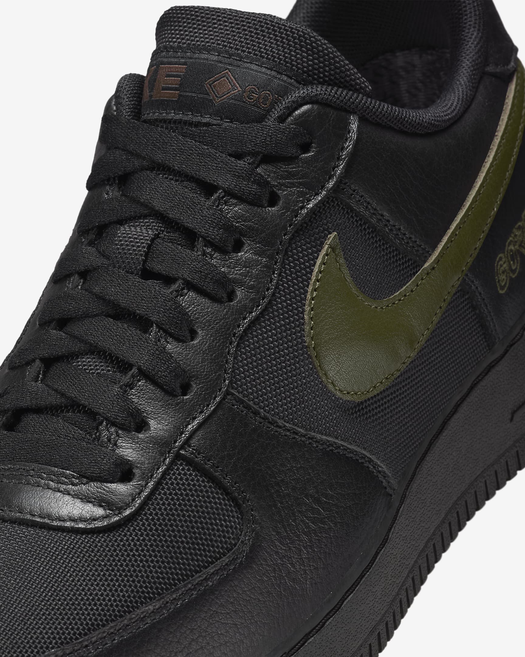 Chaussure imperméable Nike Air Force 1 Low GORE-TEX - Noir/Cargo Khaki