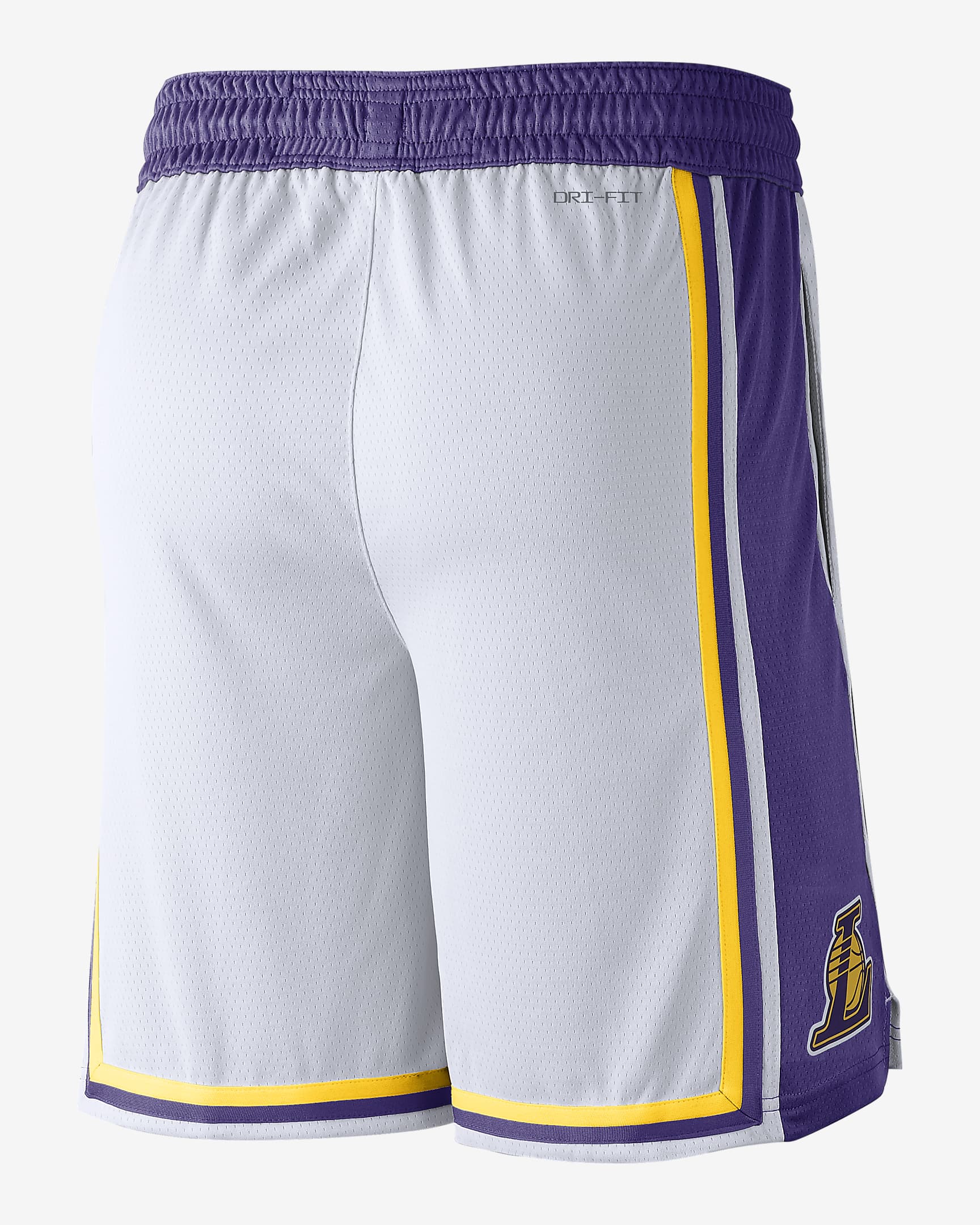 Los Angeles Lakers Nike NBA Swingman-shorts för män - Vit/Amarillo/Field Purple